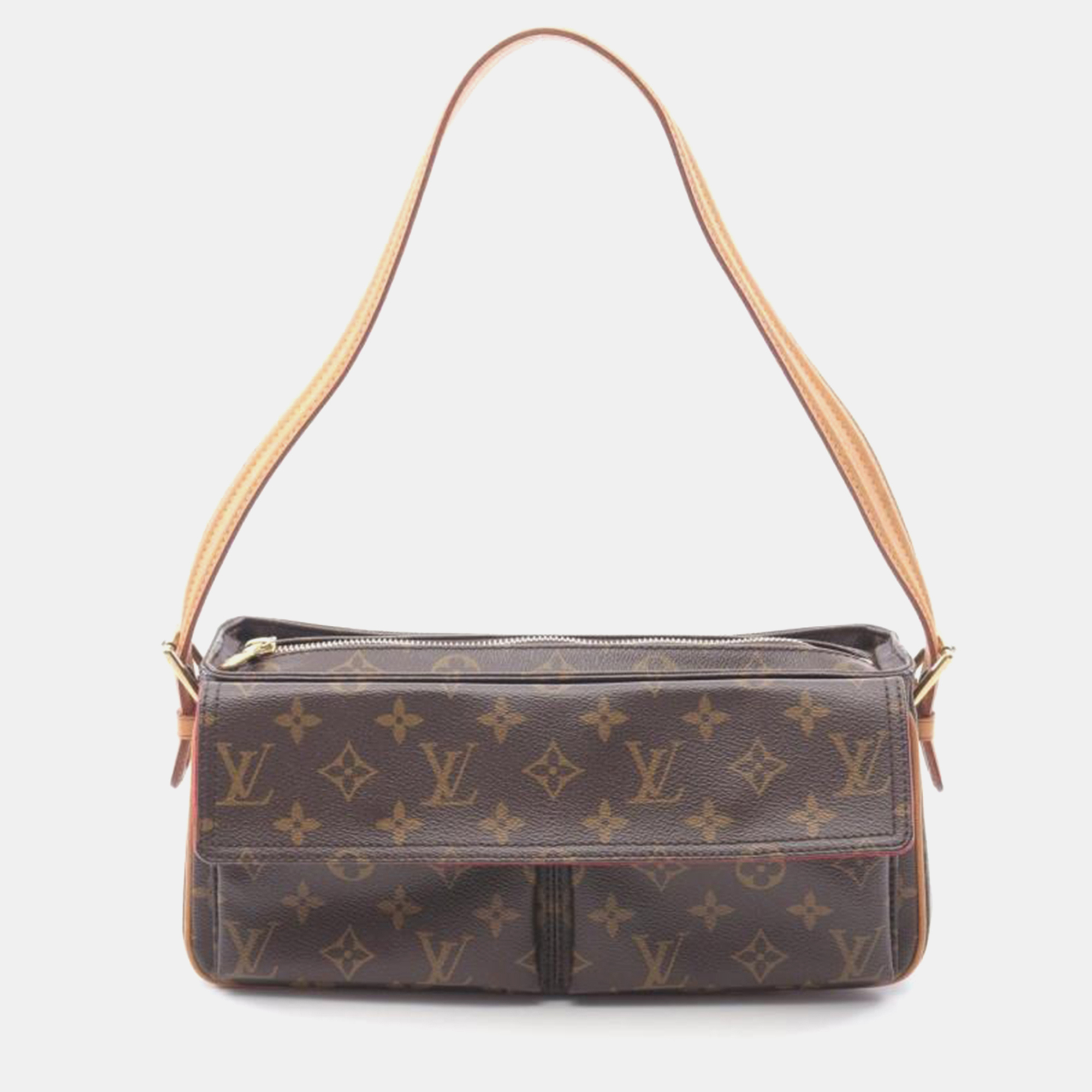 

Louis Vuitton Vivacite MM Brown Monogram Canvas Shoulder Bag