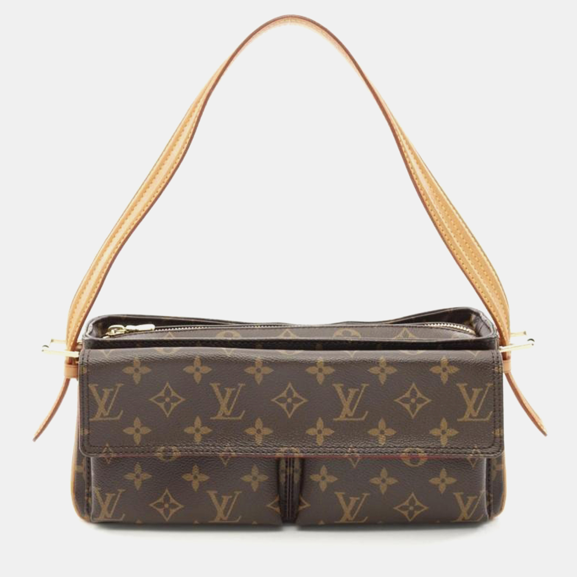 

Louis Vuitton Vivacite MM Brown Monogram Canvas Shoulder Bag
