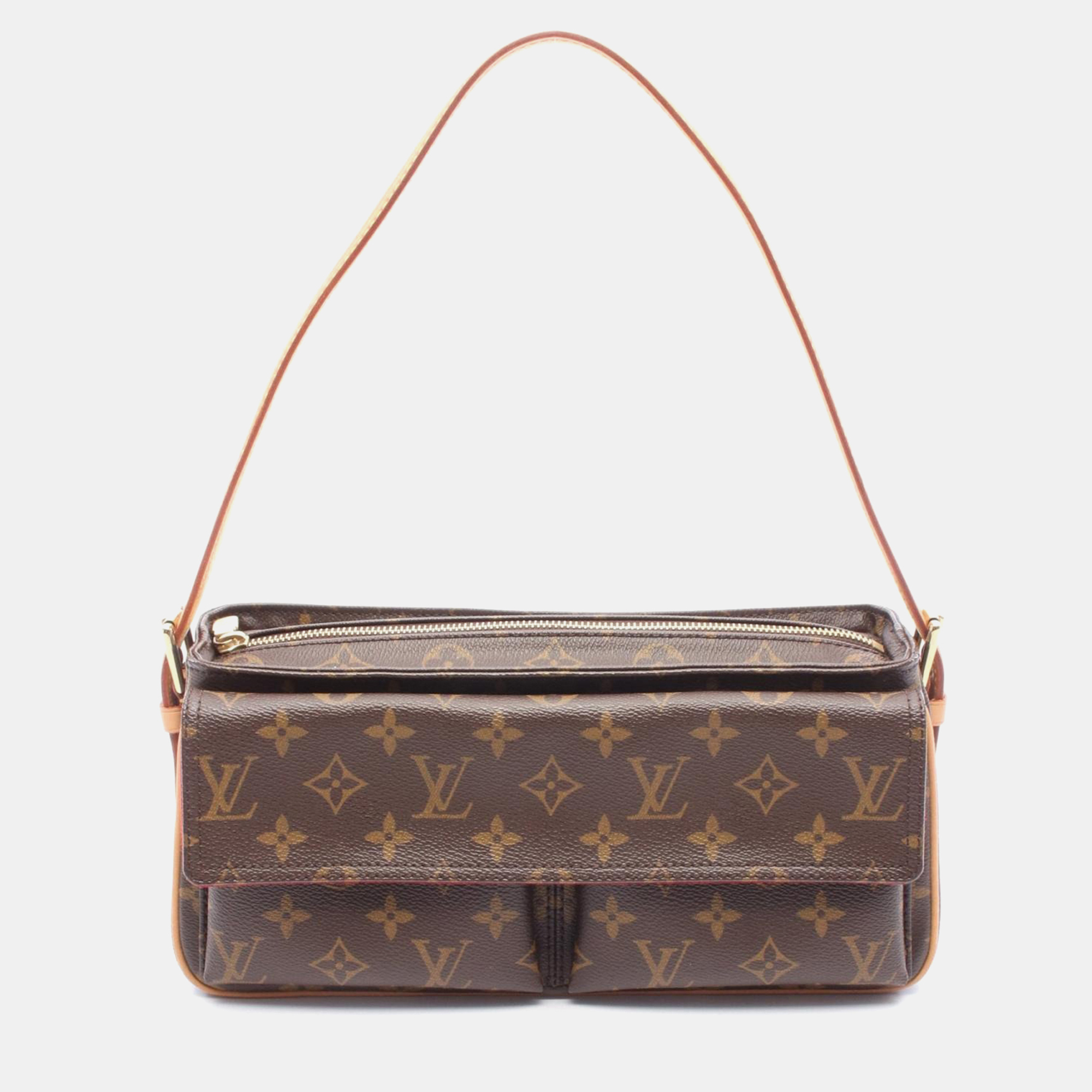 

Louis Vuitton Vivacite MM Brown Monogram Canvas Shoulder Bag