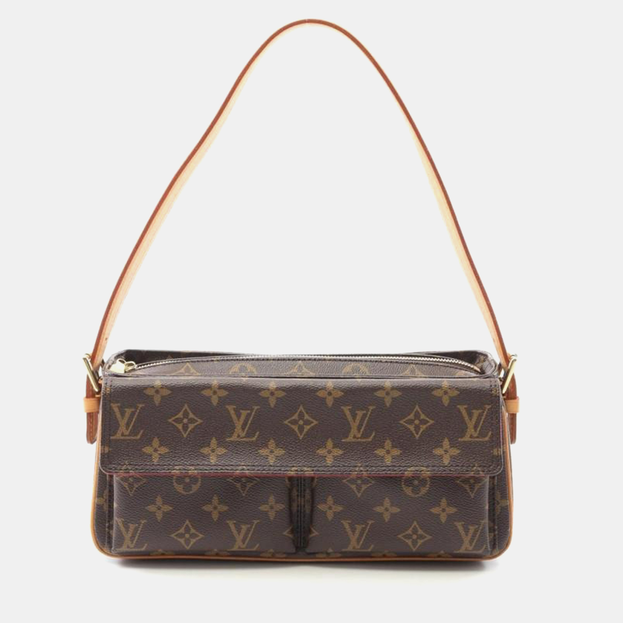 

Louis Vuitton Vivacite MM Brown Monogram Canvas Shoulder Bag