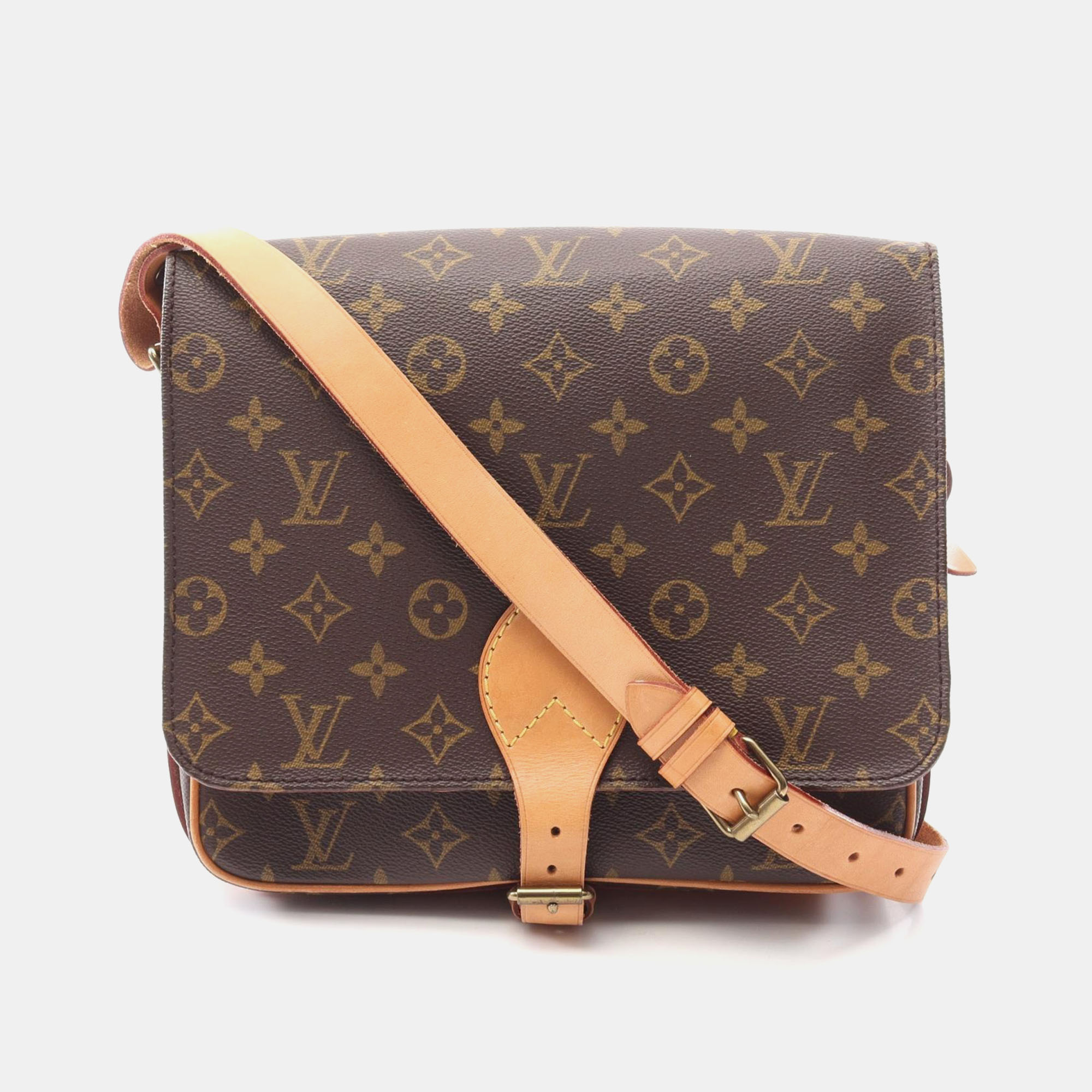 

Louis Vuitton Cartouchiere Gm Shoulder Bag Monogram Canvas Brown