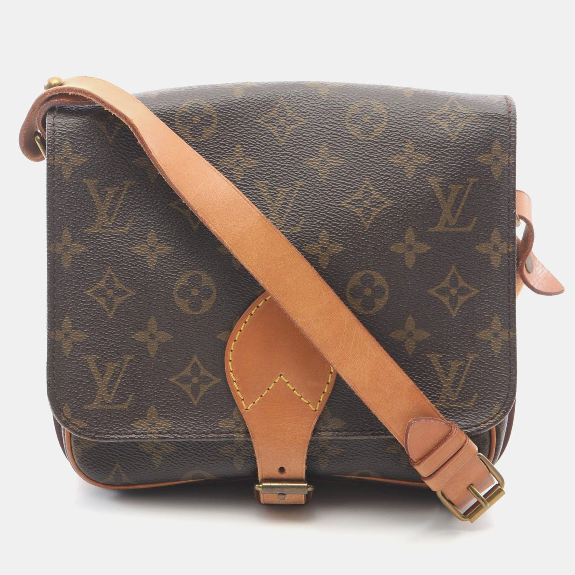 

Louis Vuitton Cartouchiere Mm Shoulder Bag Monogram Canvas Brown