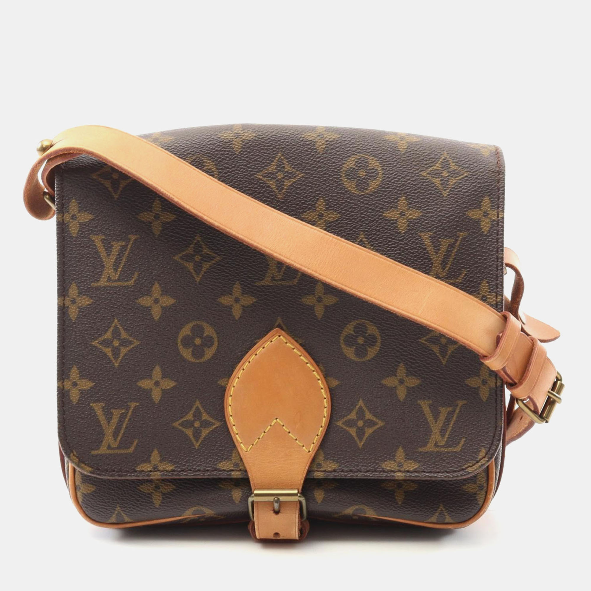 

Louis Vuitton Cartouchiere MM Monogram Canvas Shoulder Bag, Brown