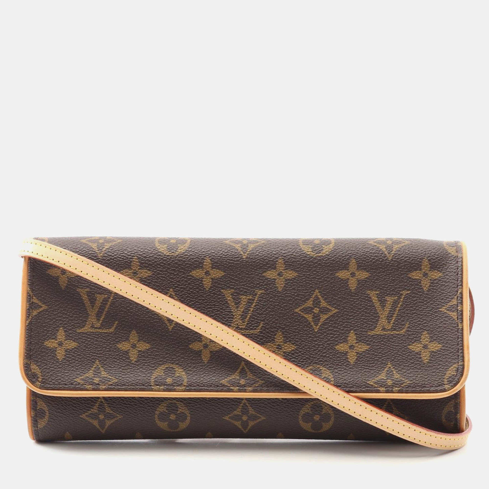 

Louis Vuitton Pochette Twin GM Brown Monogram Canvas Shoulder Bag