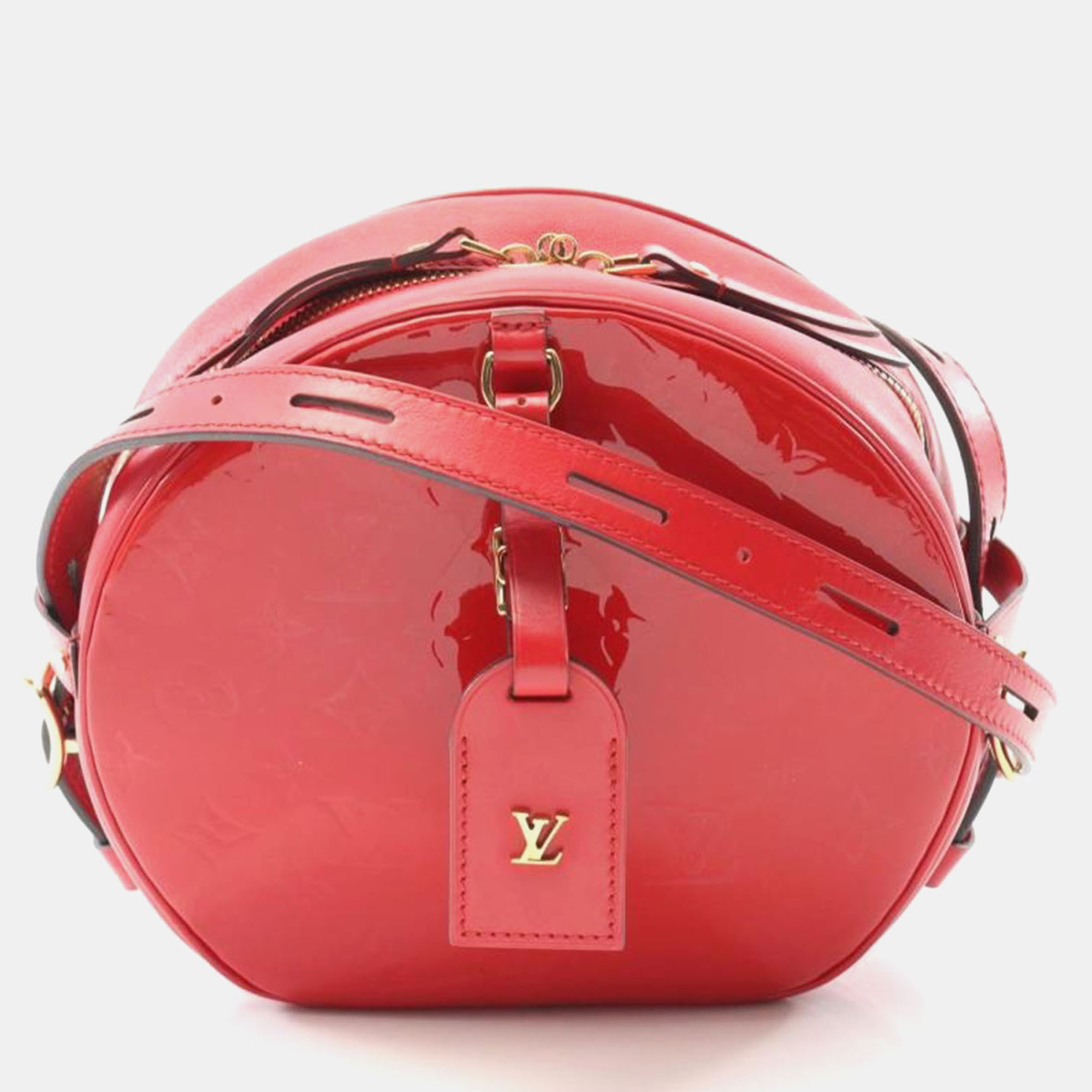 

Louis Vuitton Boite Chapeau Souple Monogram Vernis Rouge Shoulder Bag, Red