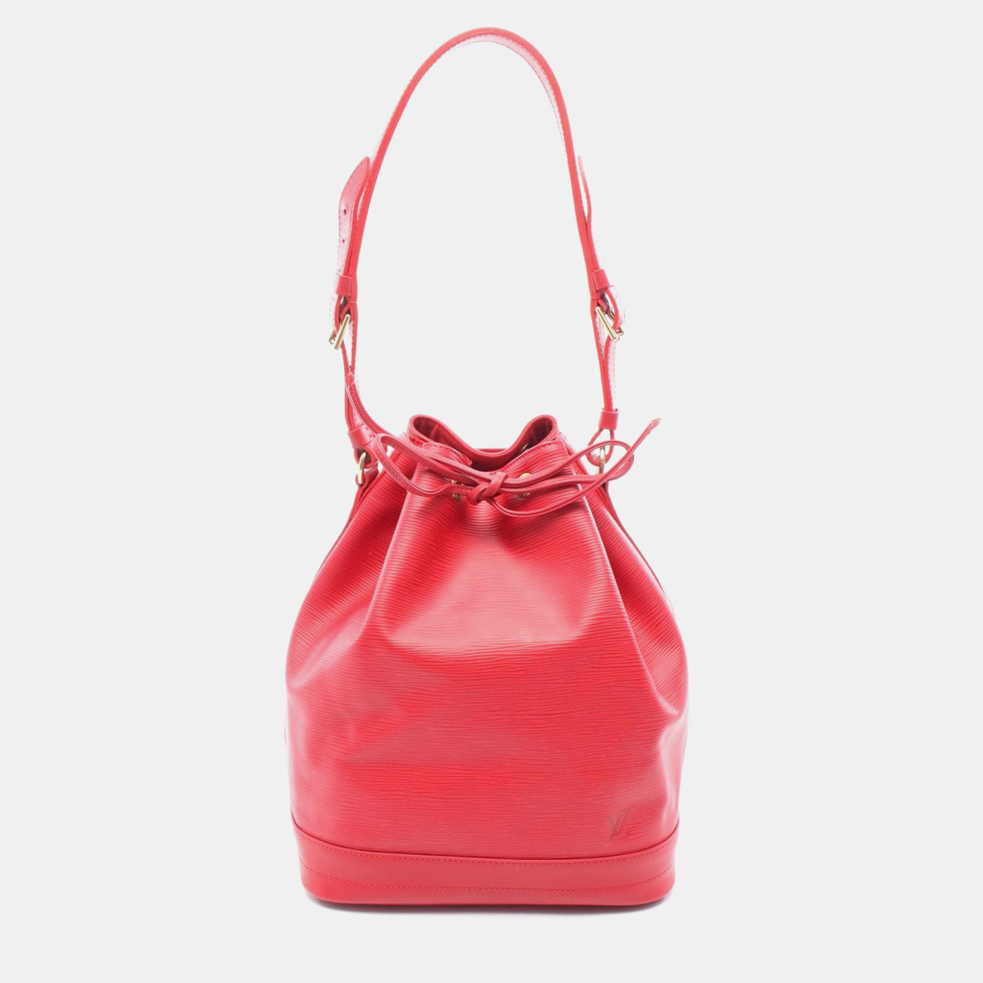 

Louis Vuitton Noe Rouge Red Epi Leather Drawstring Shoulder Bag