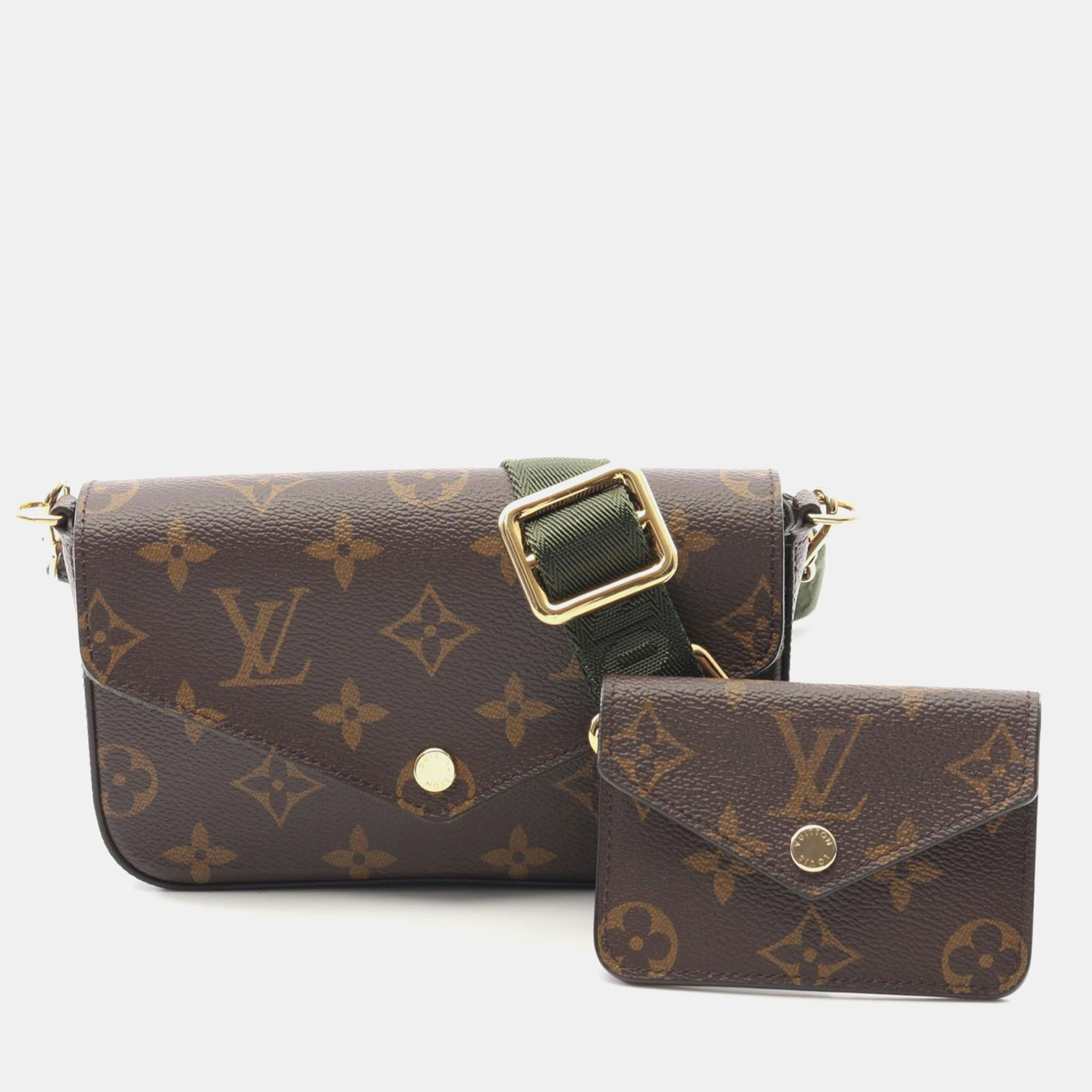 

Louis Vuitton Multi Pochette Felicie Brown Monogram Canvas Crossbody Shoulder Bag