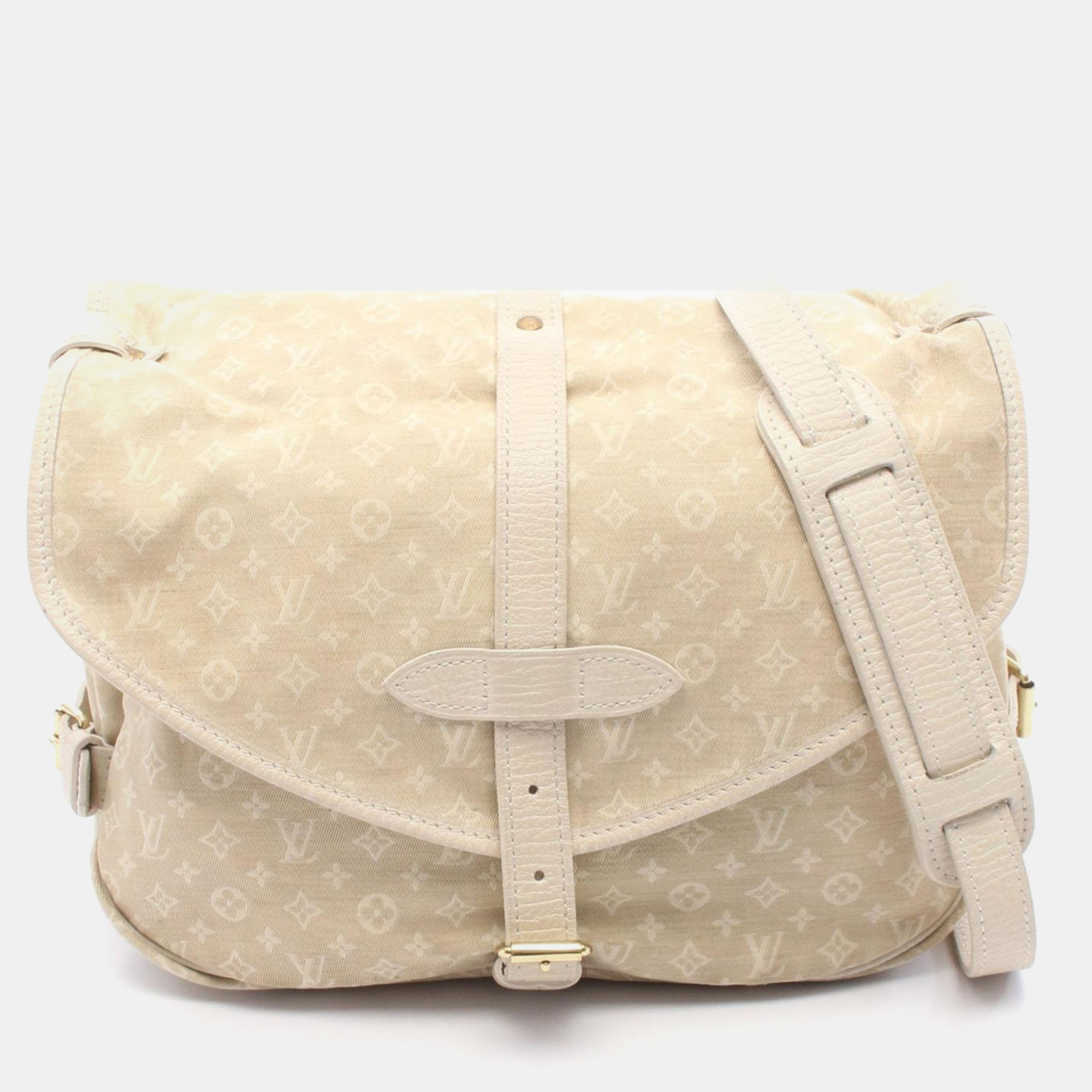 

Louis Vuitton Saumur Dune Monogram Mini Lin Canvas Shoulder Bag, Beige
