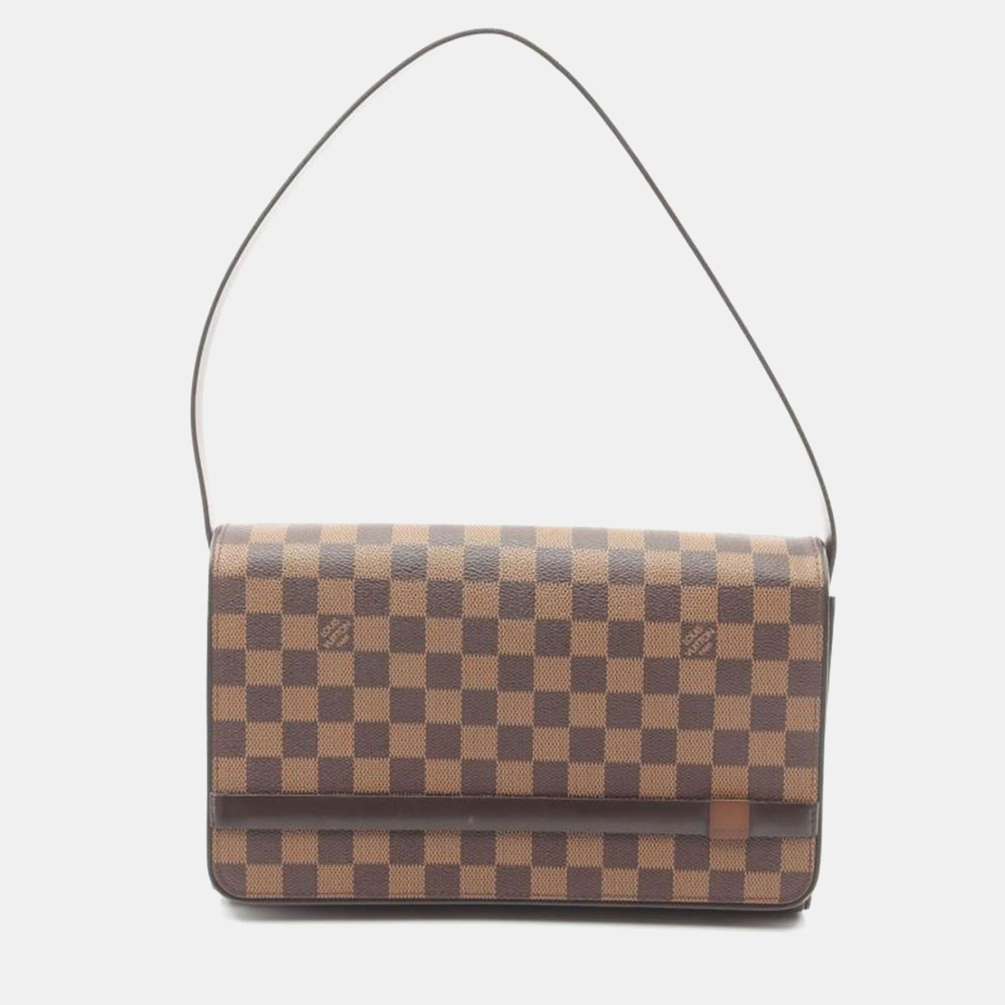 

Louis Vuitton Tribeca Long Damier Ebene Canvas Shoulder Bag, Brown
