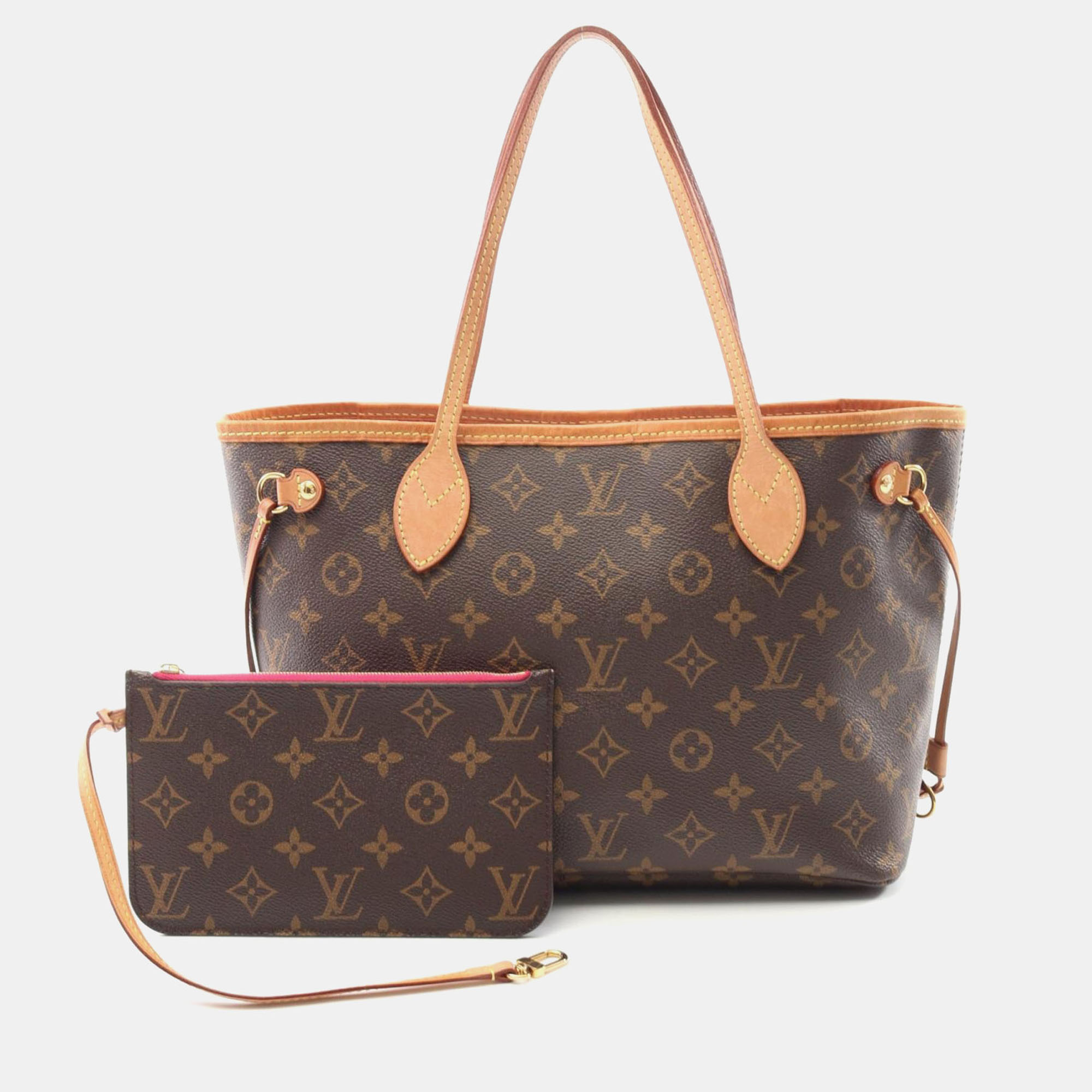 

Louis Vuitton Neverfull PM Monogram Canvas Tote Bag, Brown