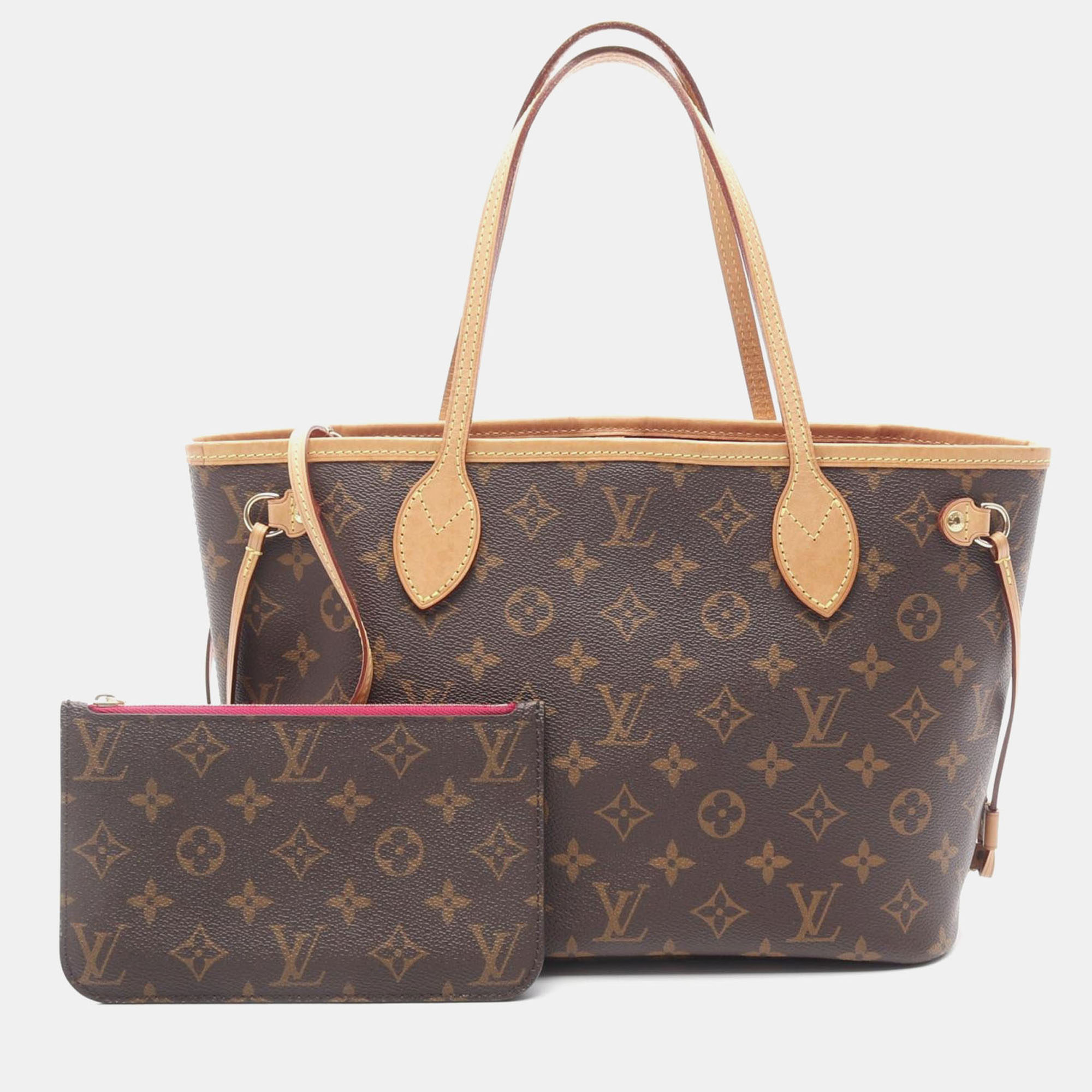 

Louis Vuitton Neverfull PM Monogram Canvas Tote Bag, Brown