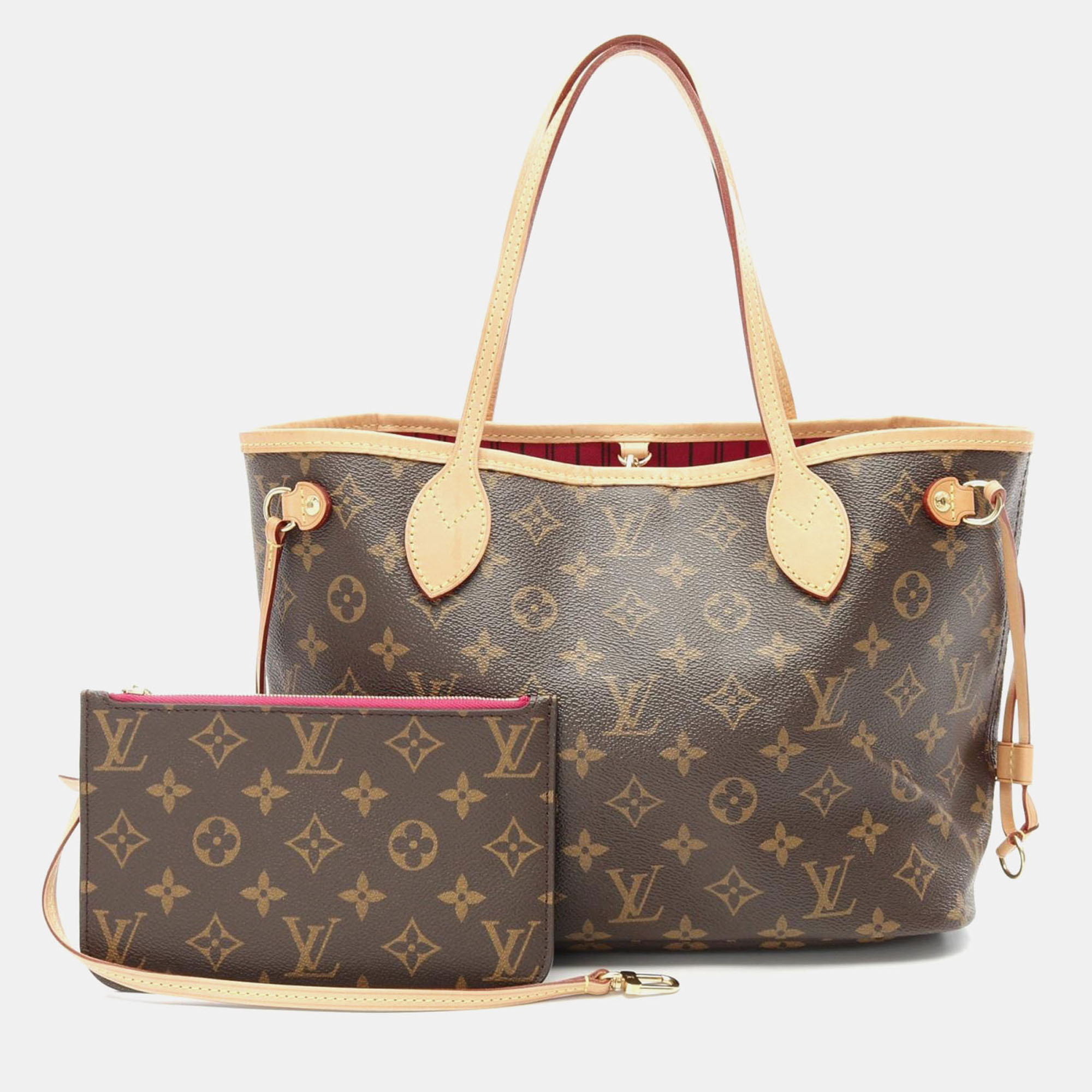 

Louis Vuitton Neverfull PM Monogram Canvas Tote Bag, Brown
