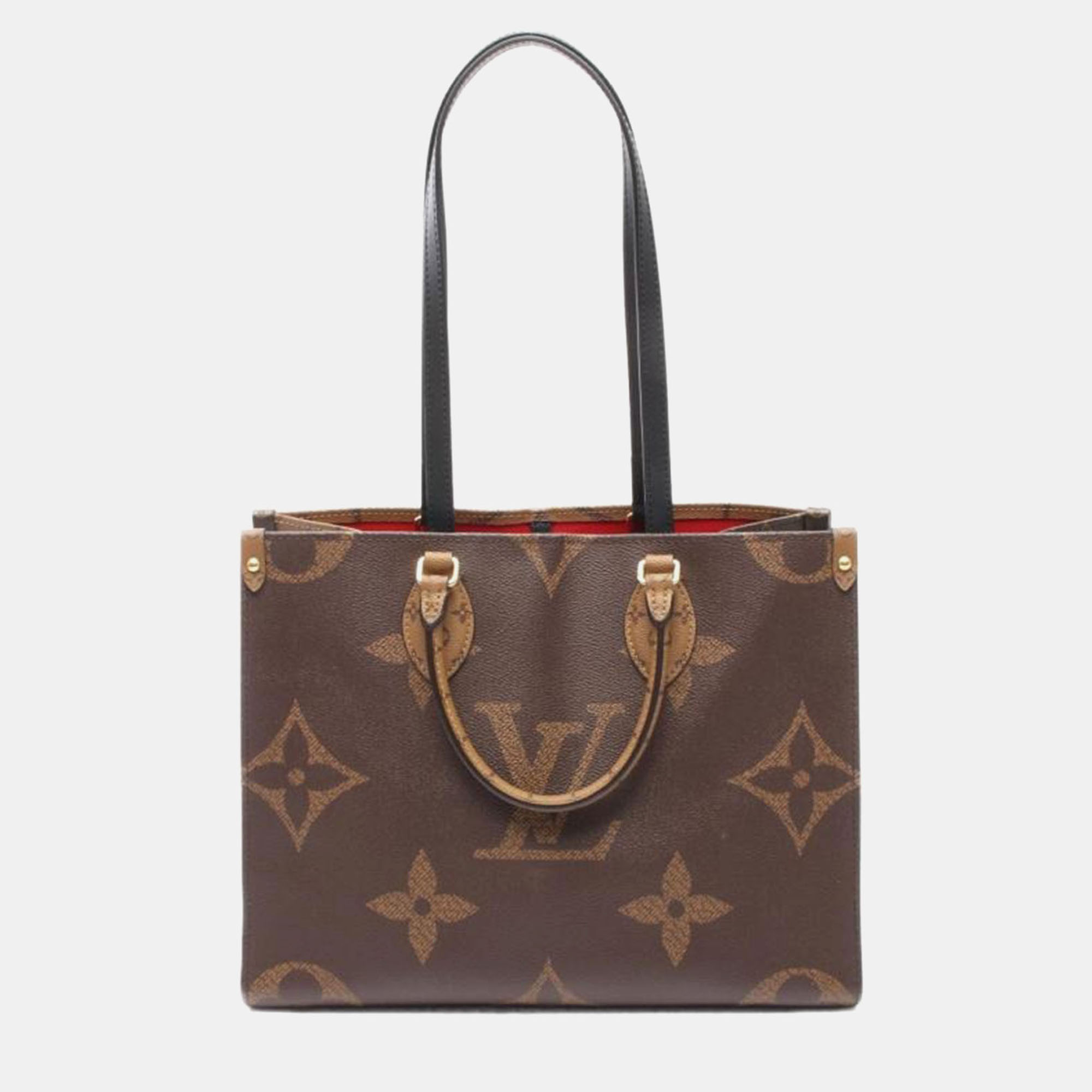 

Louis Vuitton OnTheGo MM Monogram Giant Reverse Canvas Tote Bag, Beige
