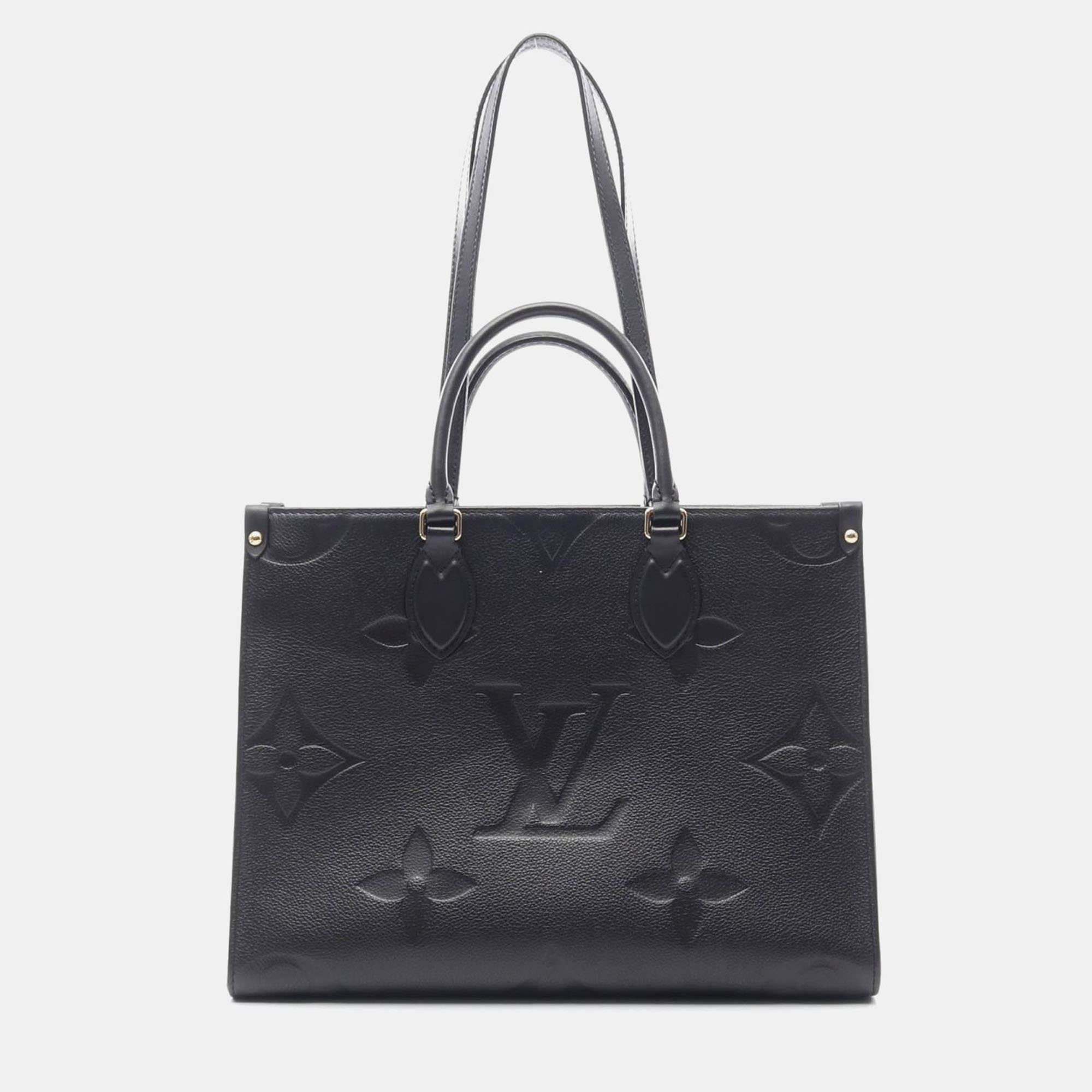 

Louis Vuitton OnTheGo MM Black Monogram Empreinte Leather Tote Bag