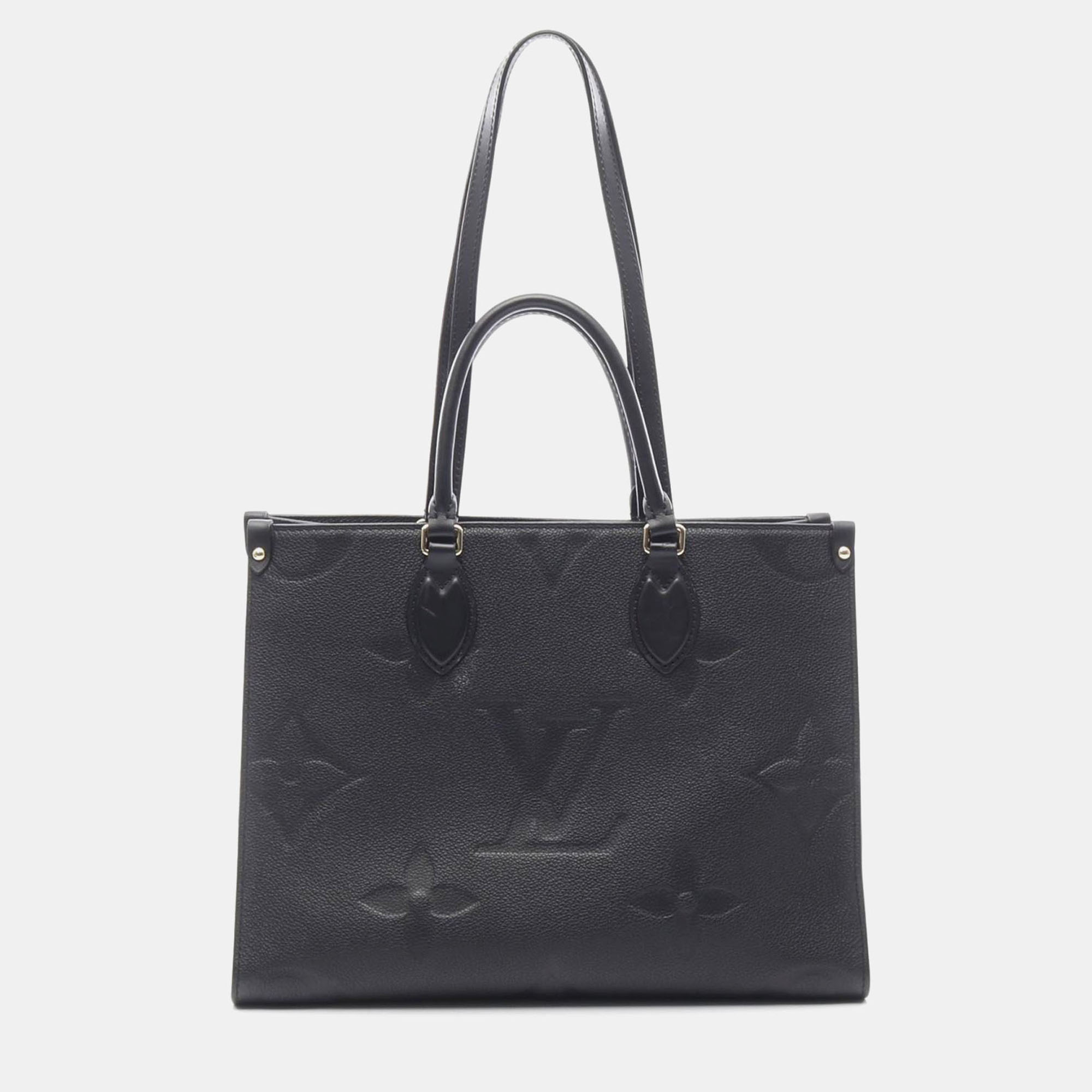 

Louis Vuitton OnTheGo MM Black Monogram Empreinte Leather Tote Bag