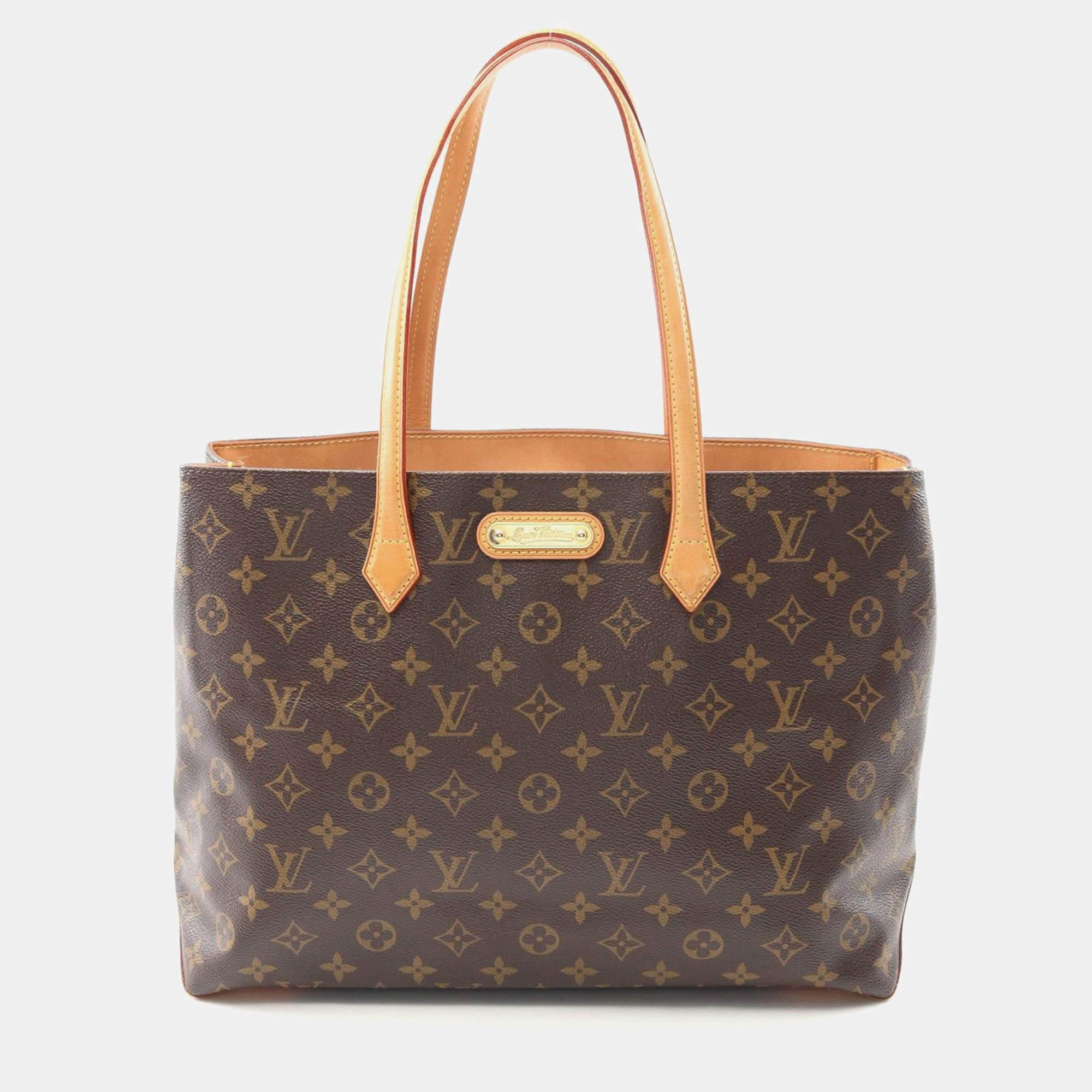 

Louis Vuitton Wilshire MM Brown Monogram Canvas Tote Bag
