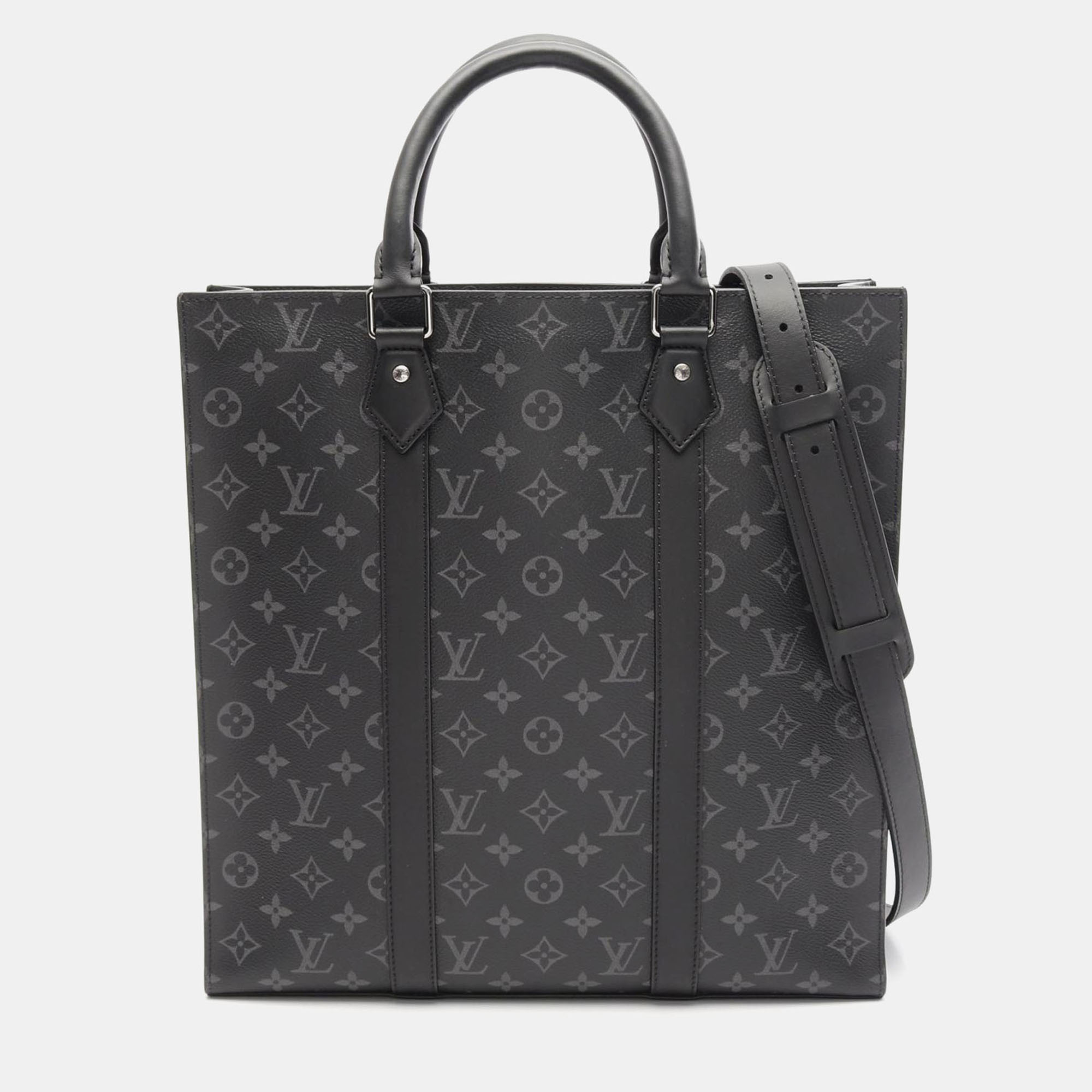 

Louis Vuitton Sac Plat Monogram Eclipse Tote Bag, Black