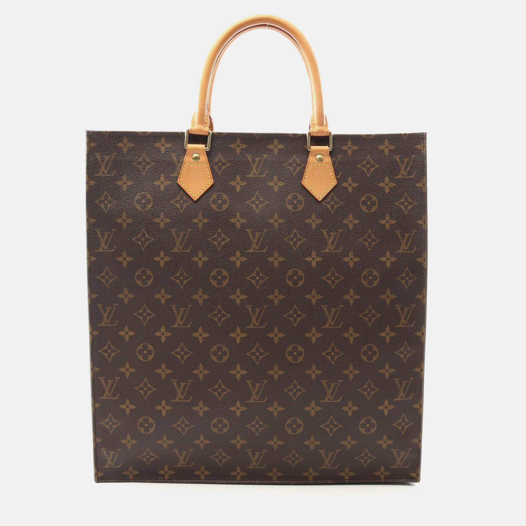 

Louis Vuitton Sac Plat Brown Monogram Canvas Tote Bag