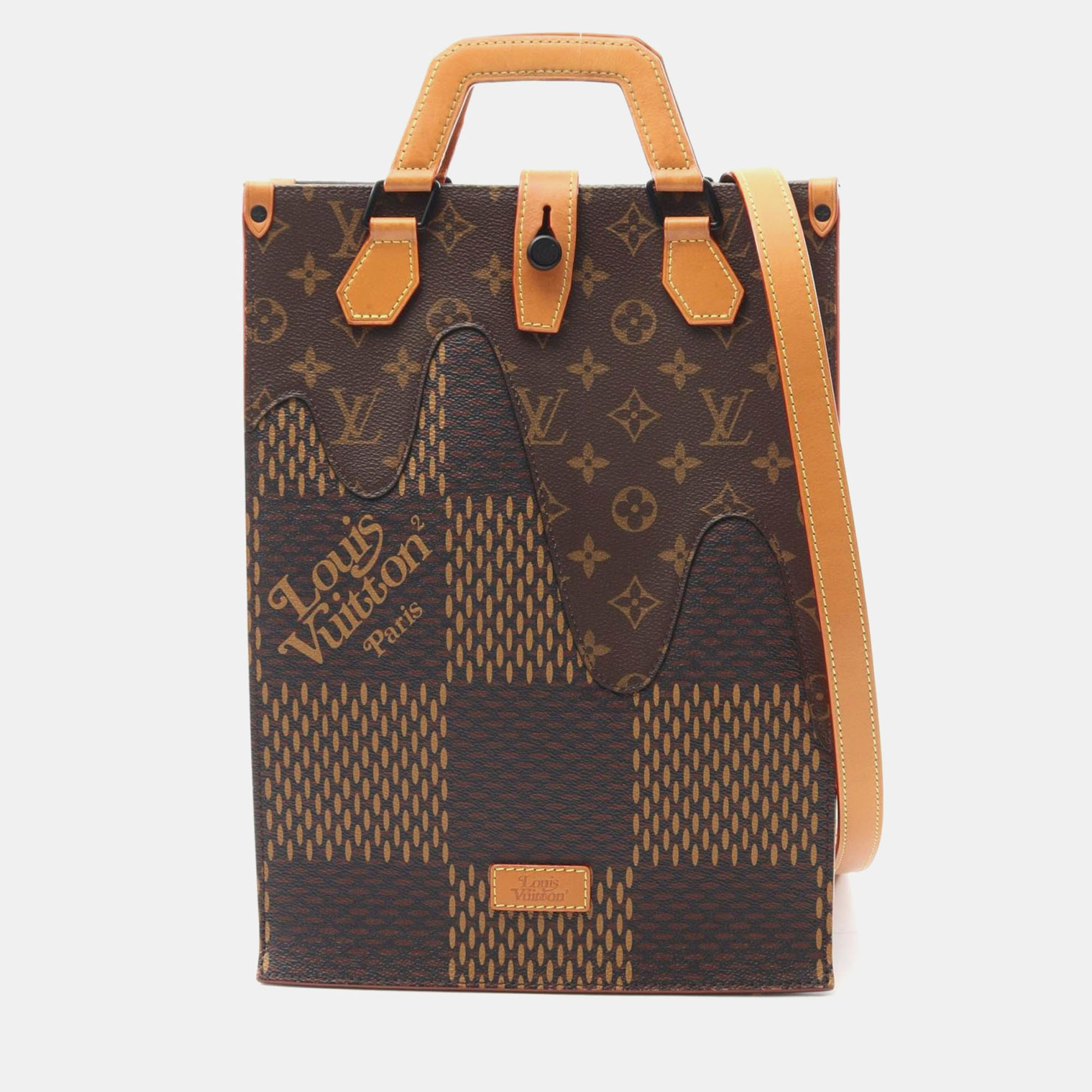 

Louis Vuitton x Nigo Mini Damier Giant Monogram Tote Bag, Brown