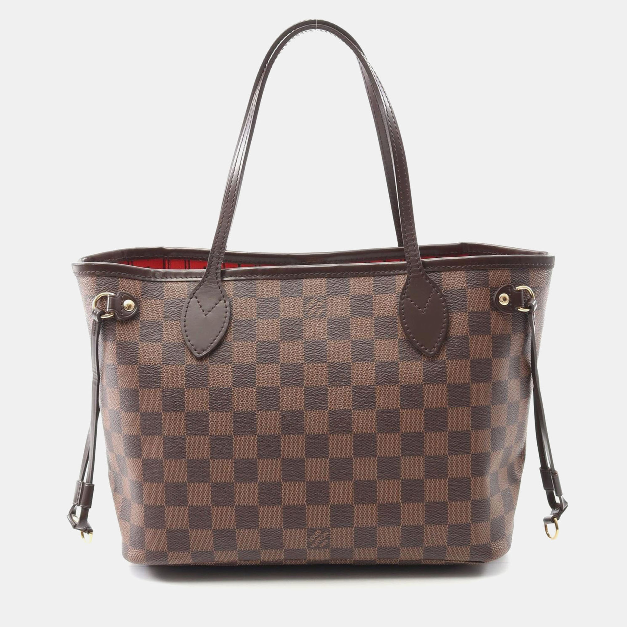 

Louis Vuitton Neverfull PM Damier Ebene Canvas Tote Bag, Brown
