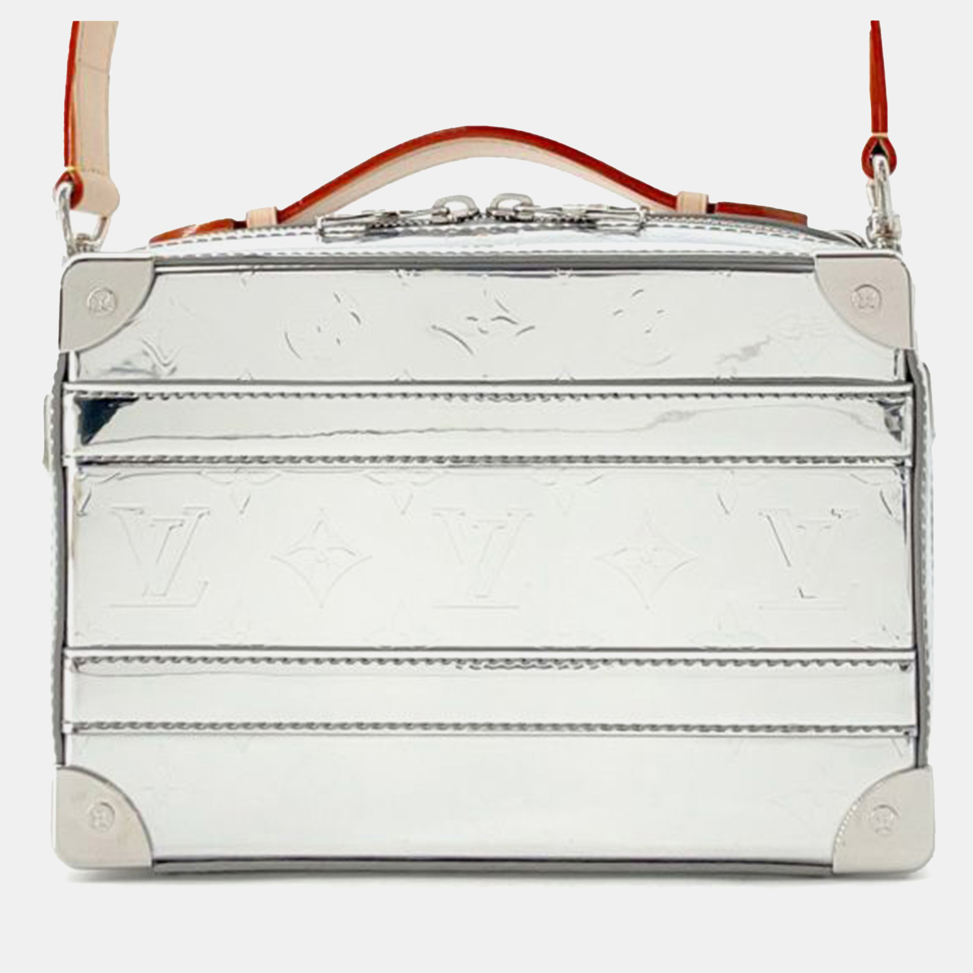 

Louis Vuitton Monogram Miroir Soft Trunk Handle Bag, Silver
