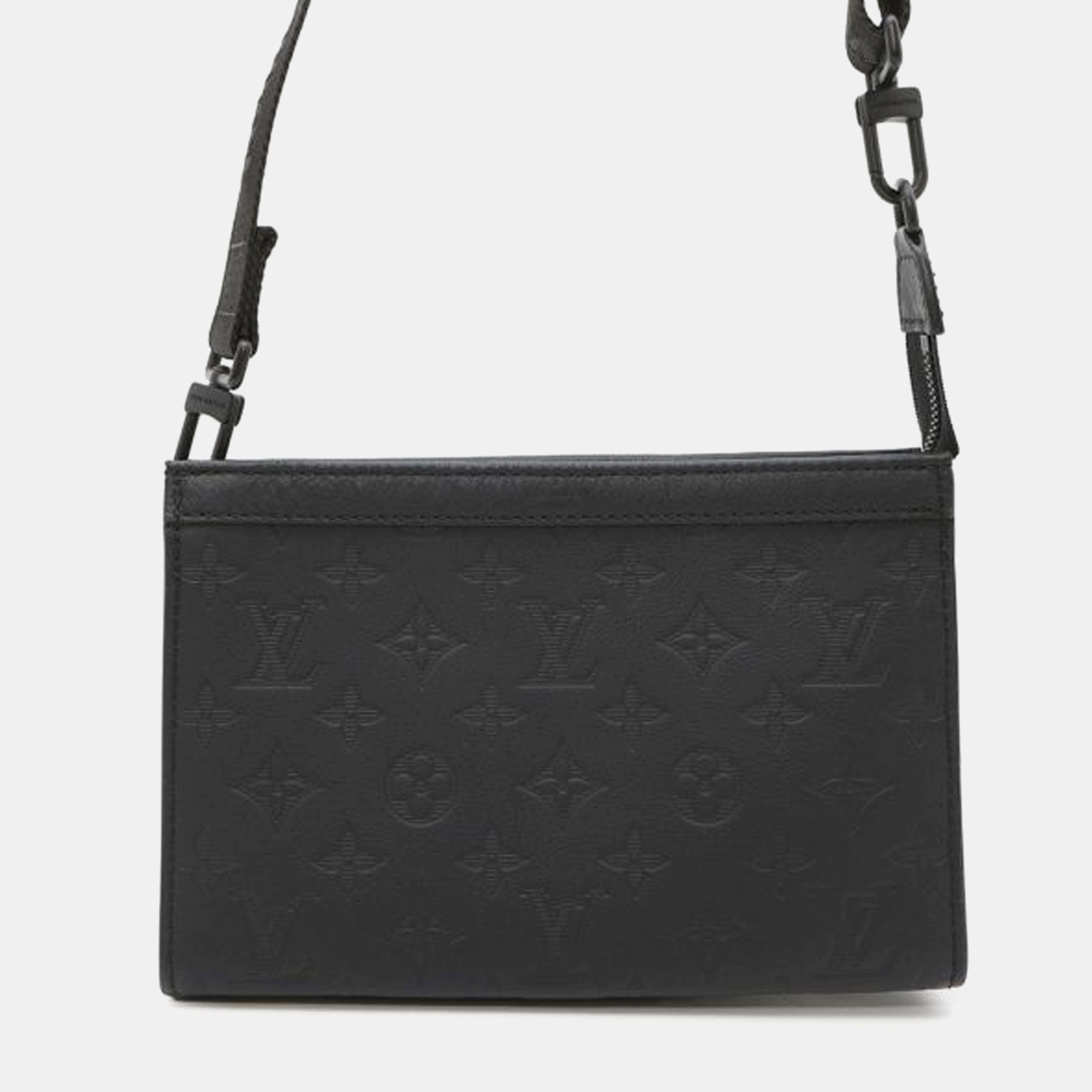 

Louis Vuitton Black Monogram Shadow Gaston Wearable Wallet
