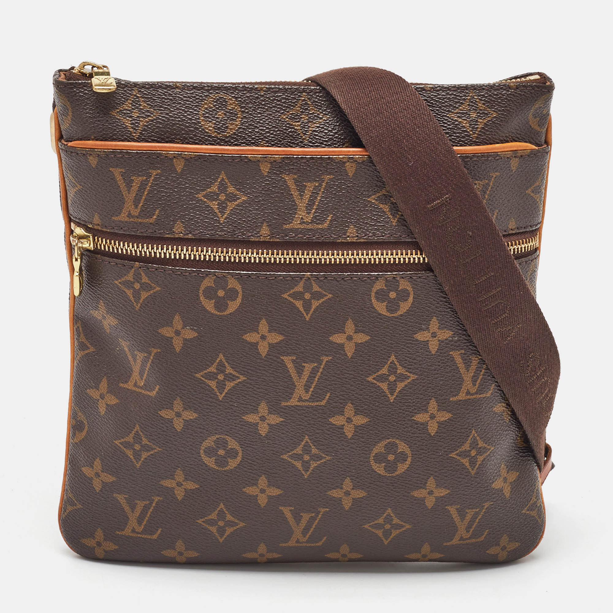 

Louis Vuitton Monogram Canvas Valmy Pochette Bag, Brown