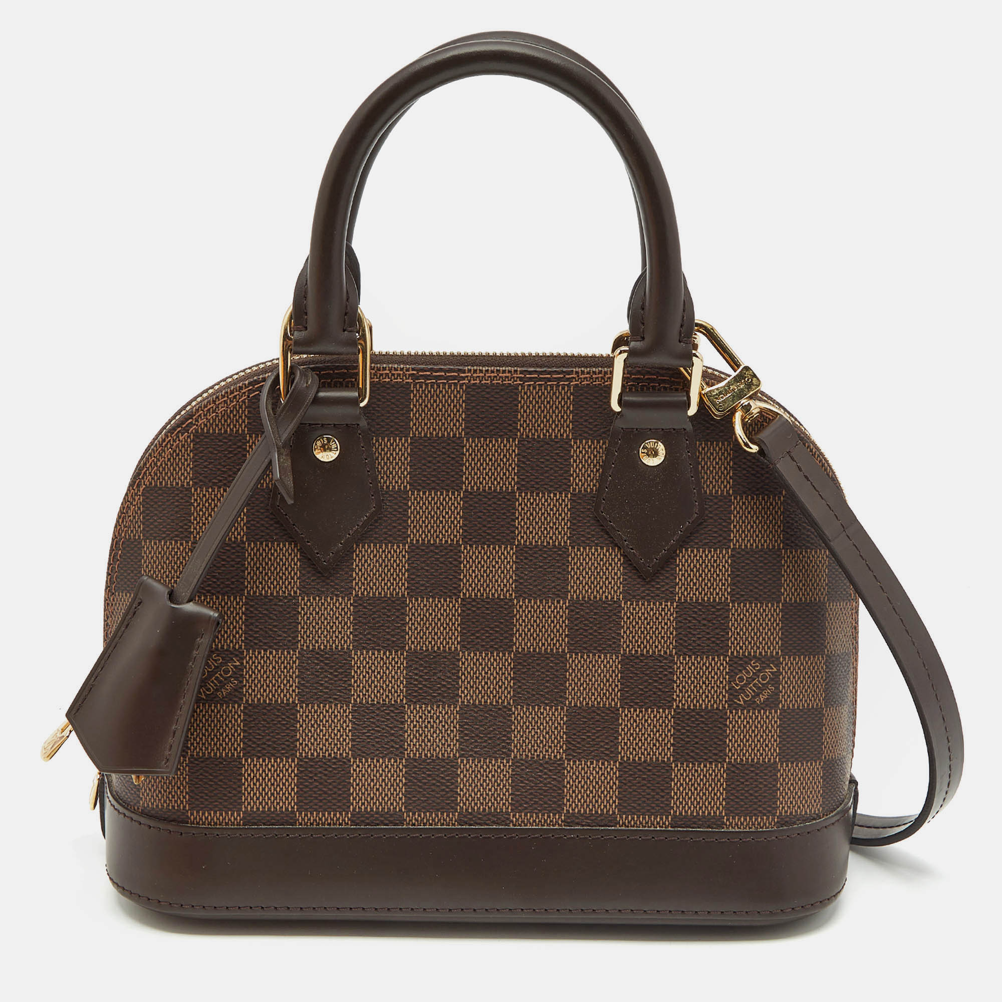 

Louis Vuitton Damier Ebene Canvas Alma BB Bag, Brown