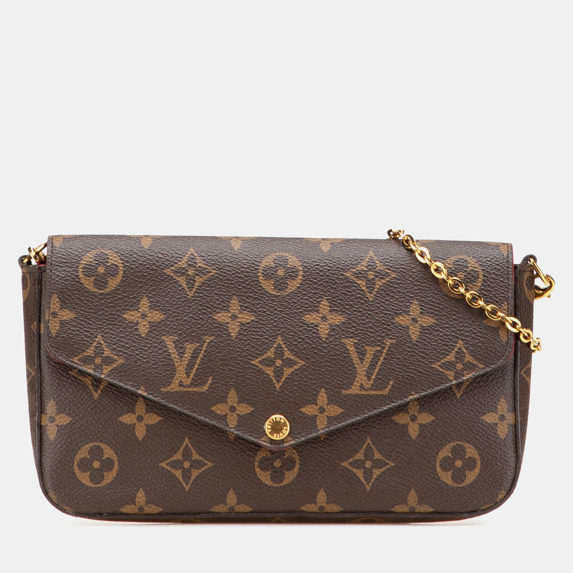 

Louis Vuitton Pochette Felicie Brown Monogram Canvas Bag