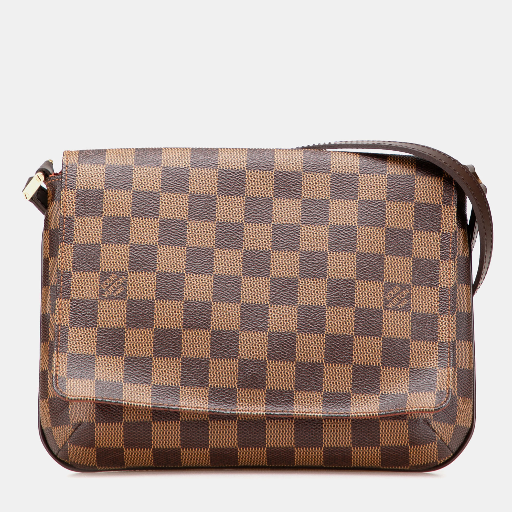 

Louis Vuitton Brown Damier Ebene Musette Tango Long Strap Bag
