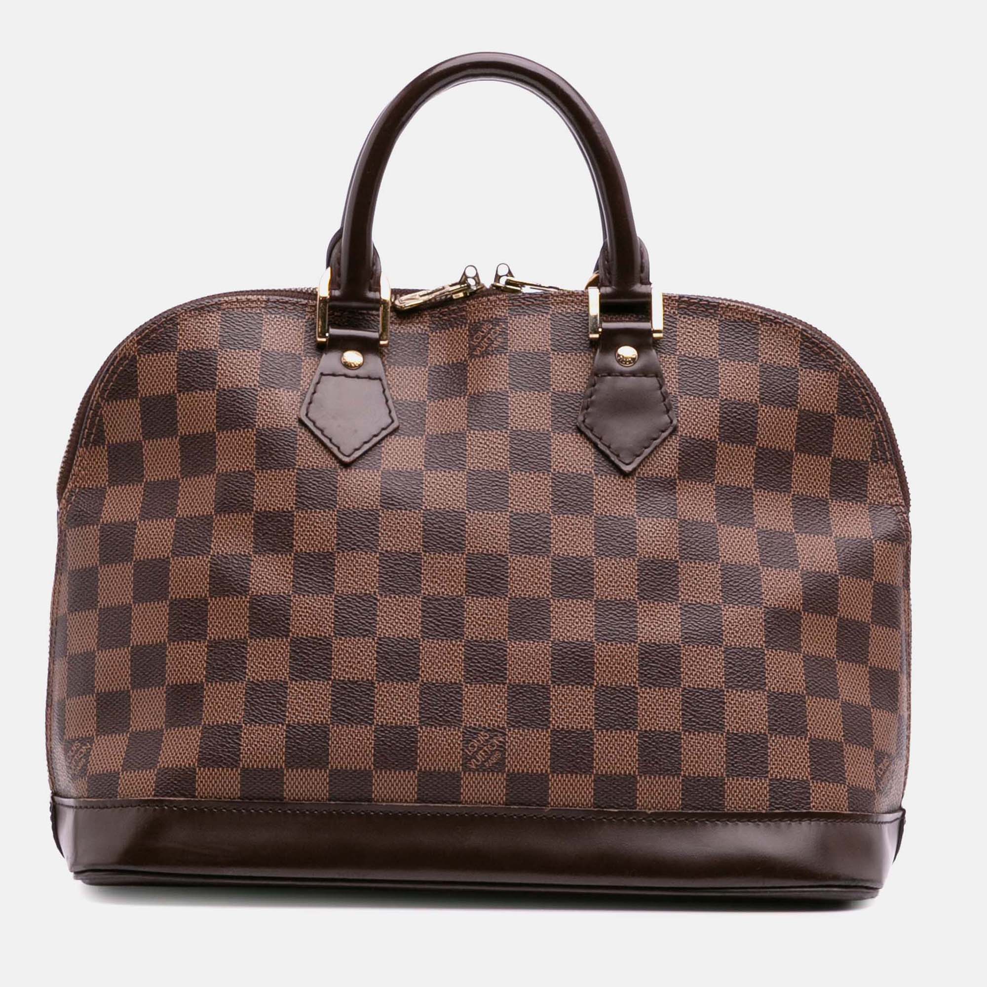 

Louis Vuitton Brown Damier Ebene Alma PM