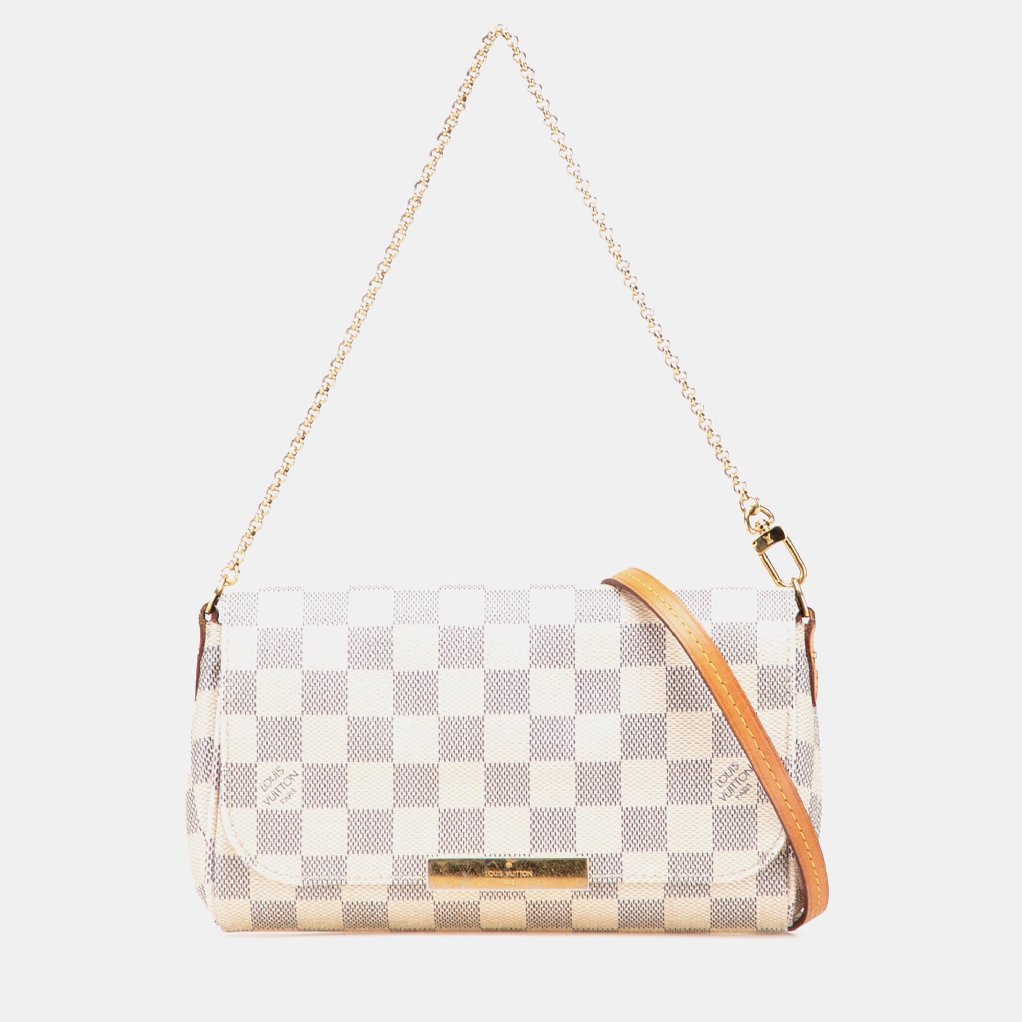 

Louis Vuitton White Damier Azur Favorite PM