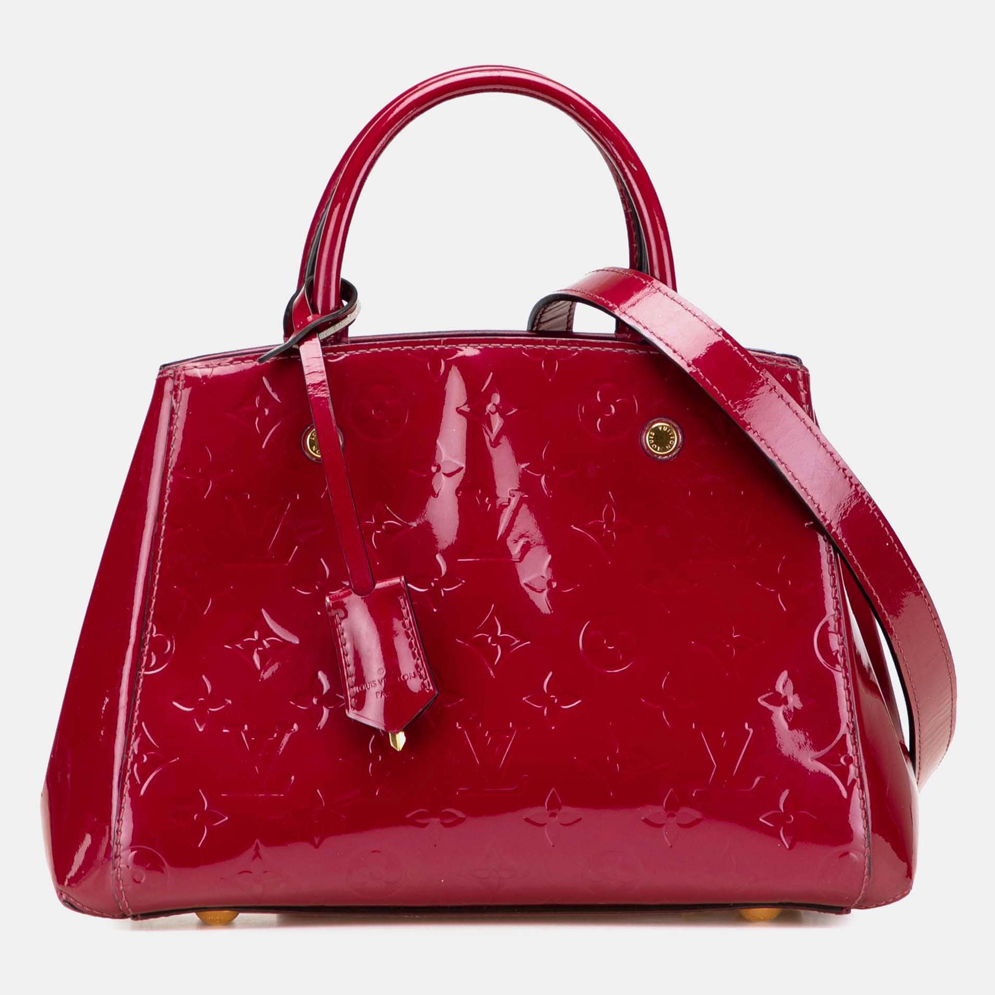 

Louis Vuitton Pink Monogram Vernis Montaigne BB