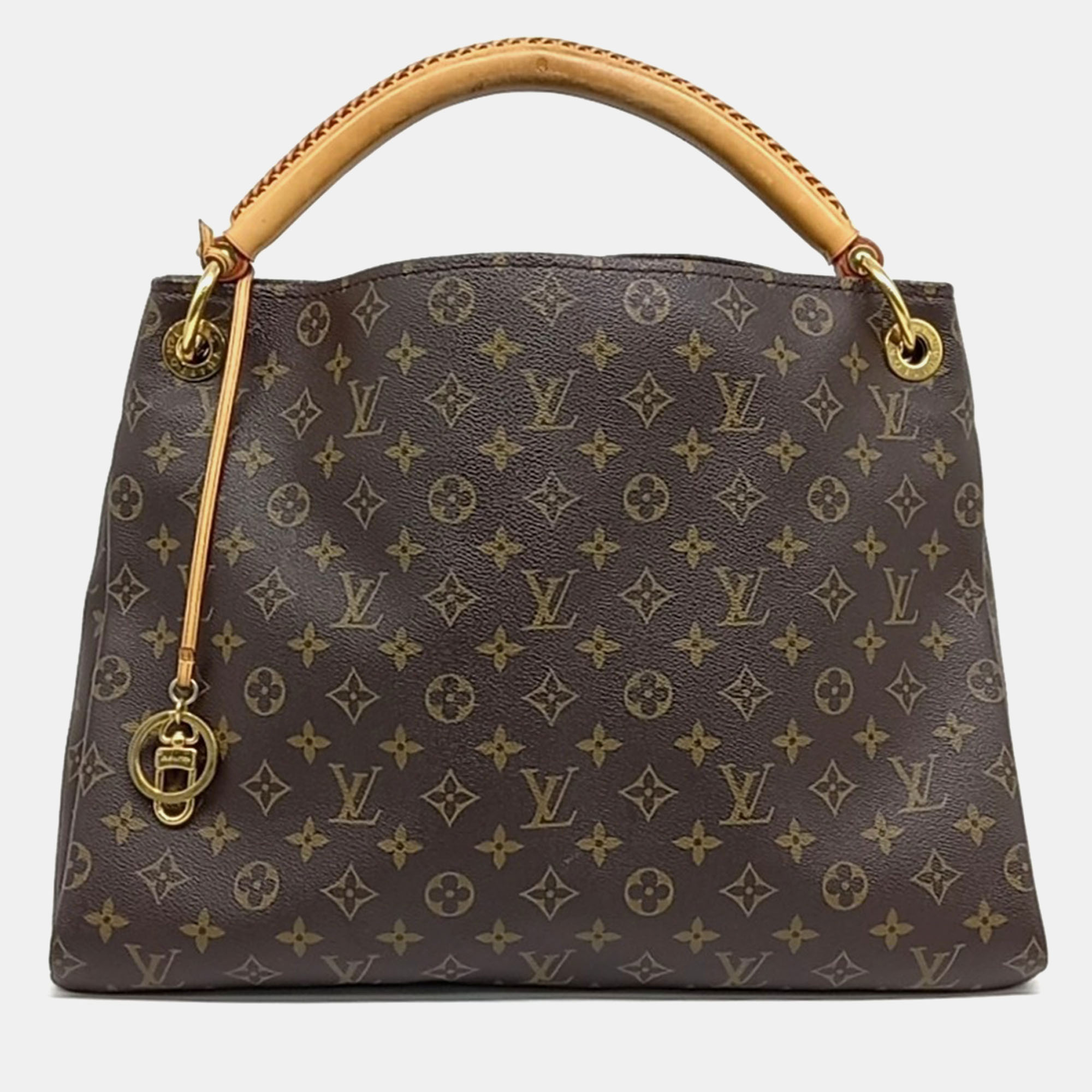 

Louis Vuitton Brown Coated Canvas Monogram Atchi MM