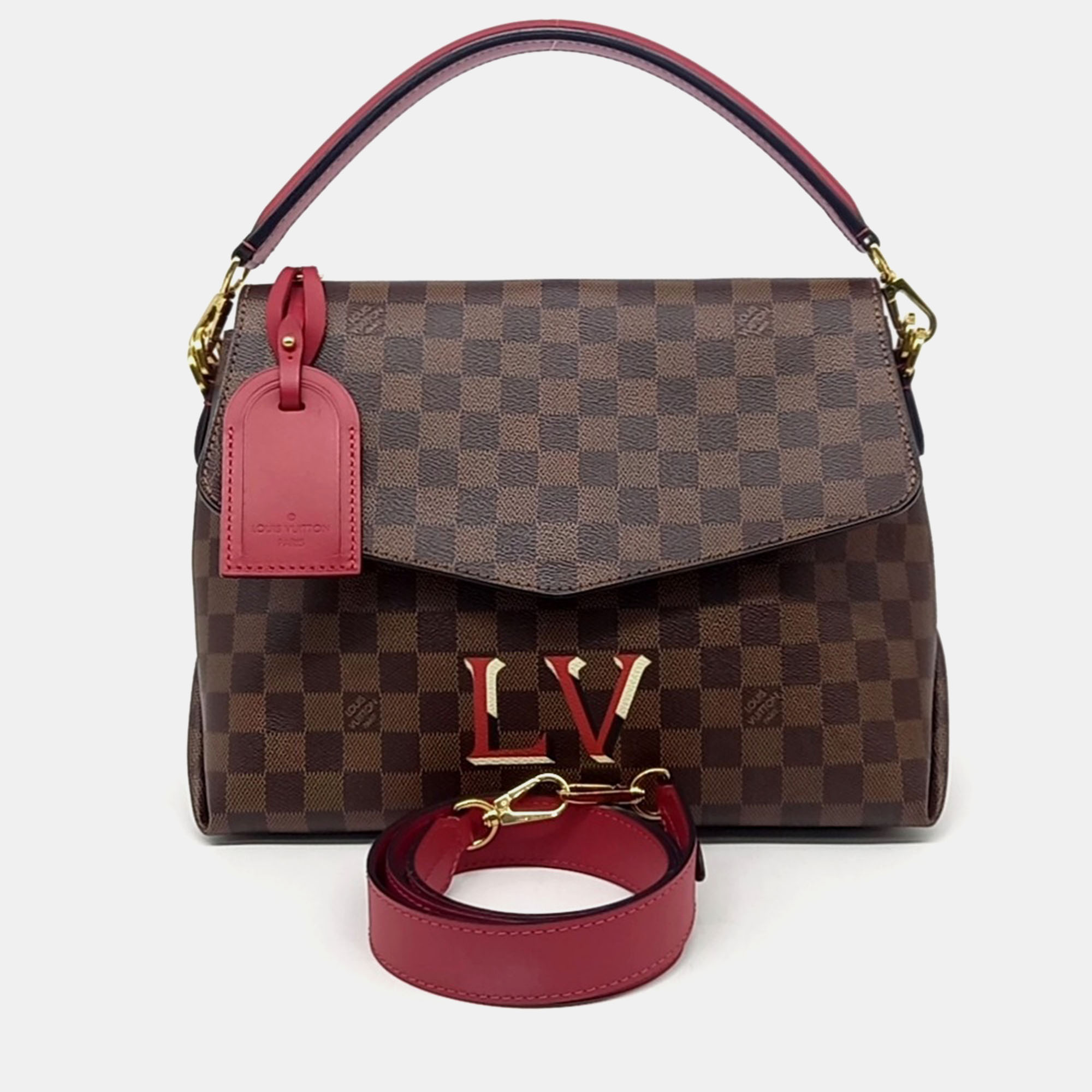

Louis Vuitton Brown Coated Canvas Damier Beaubourg MM