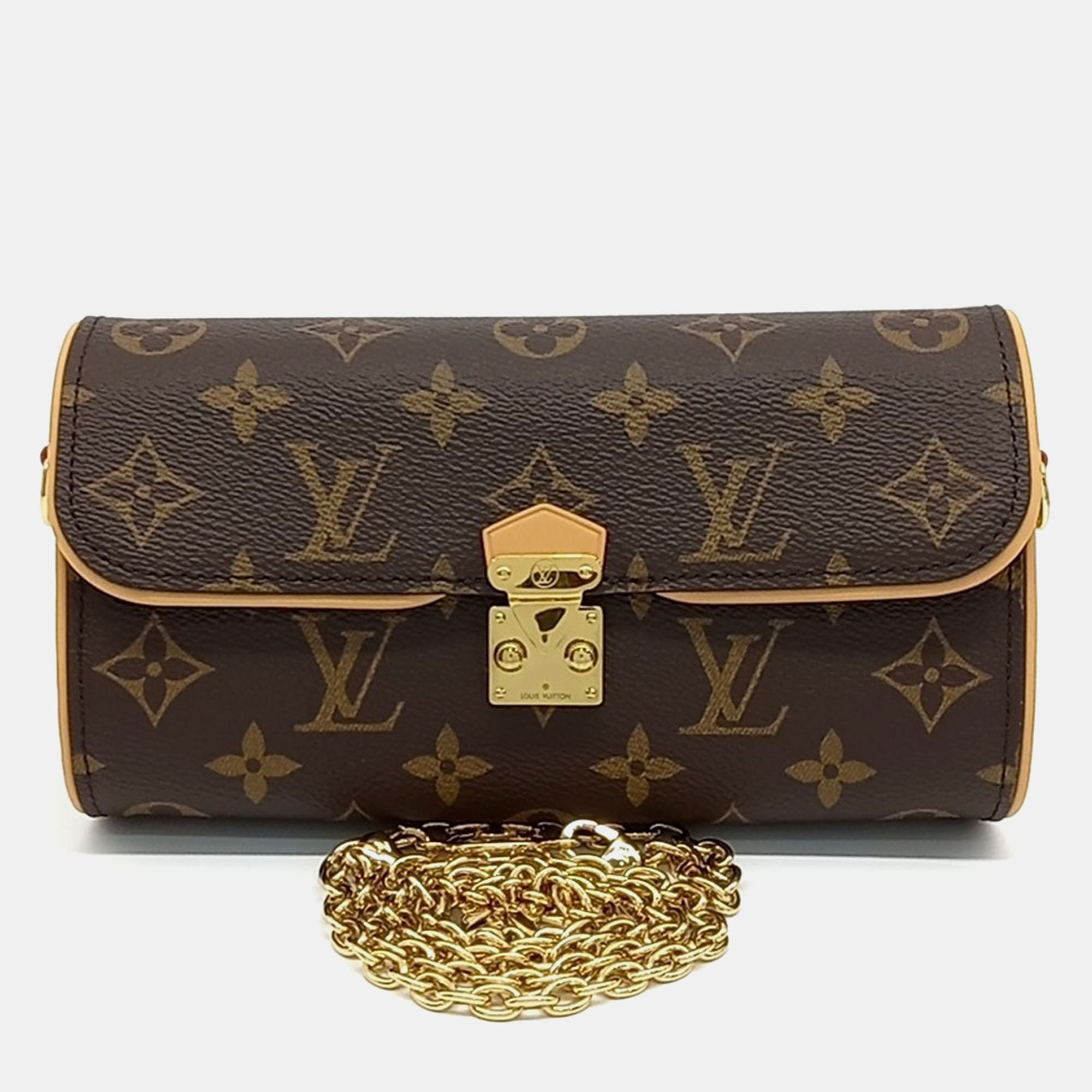 

Louis Vuitton Brown Coated Canvas Monogram Pochette Camille