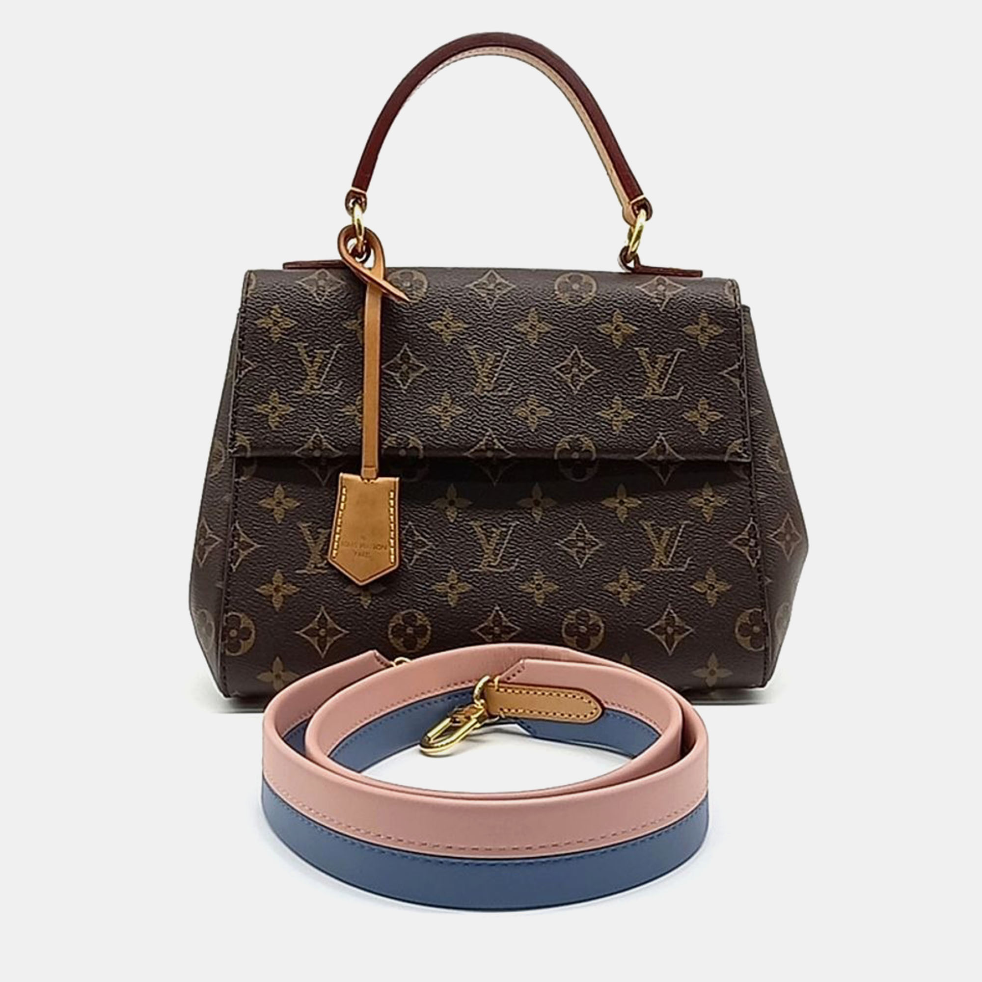 

Louis Vuitton Brown Coated Canvas Monogram Cluny BB