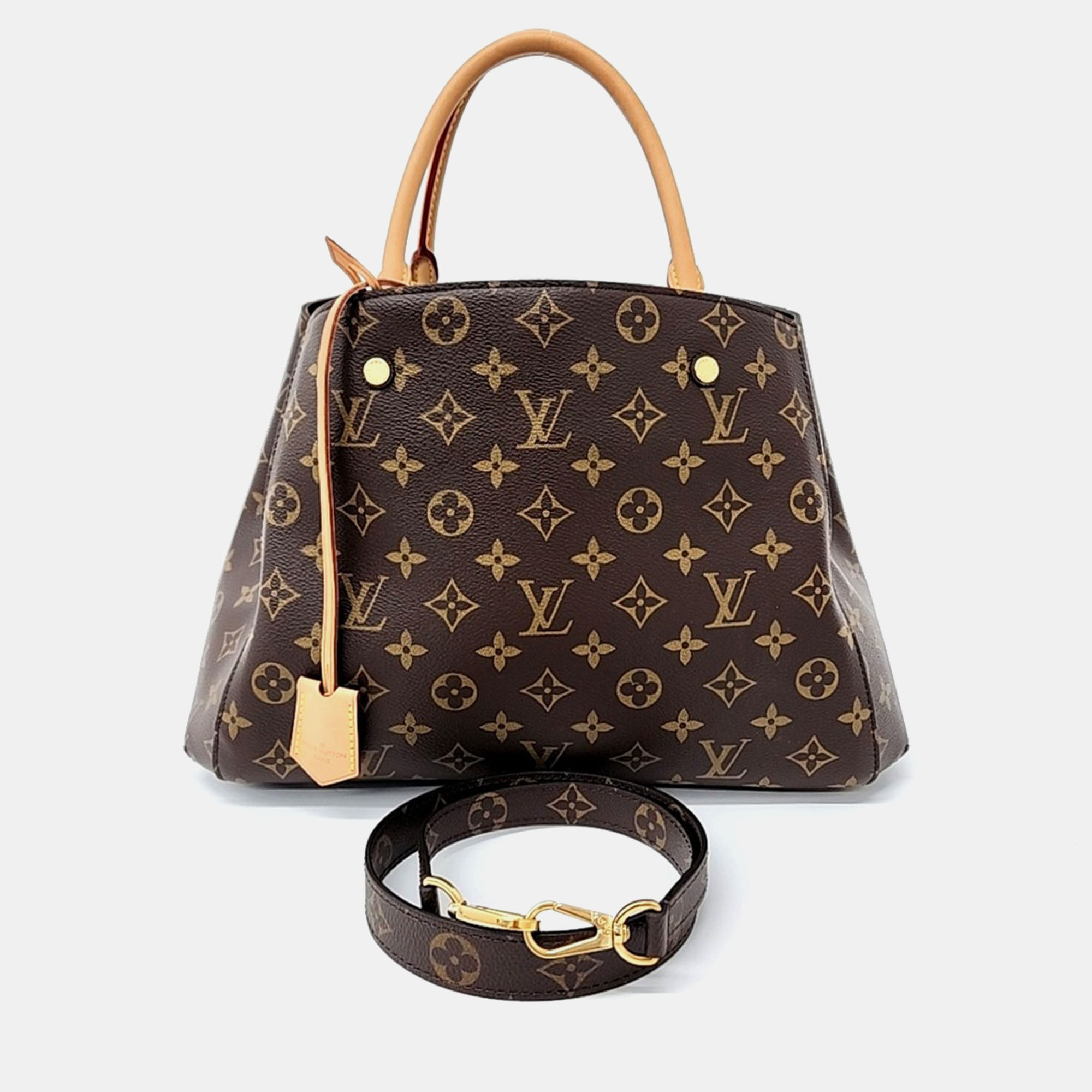 

Louis Vuitton Brown PVC Monogram Montaigne MM