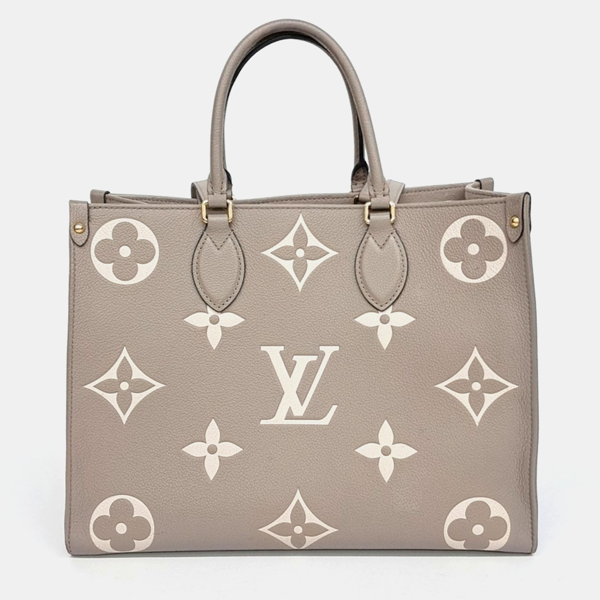 

Louis Vuitton Beige Leather Empreinte On The Go MM
