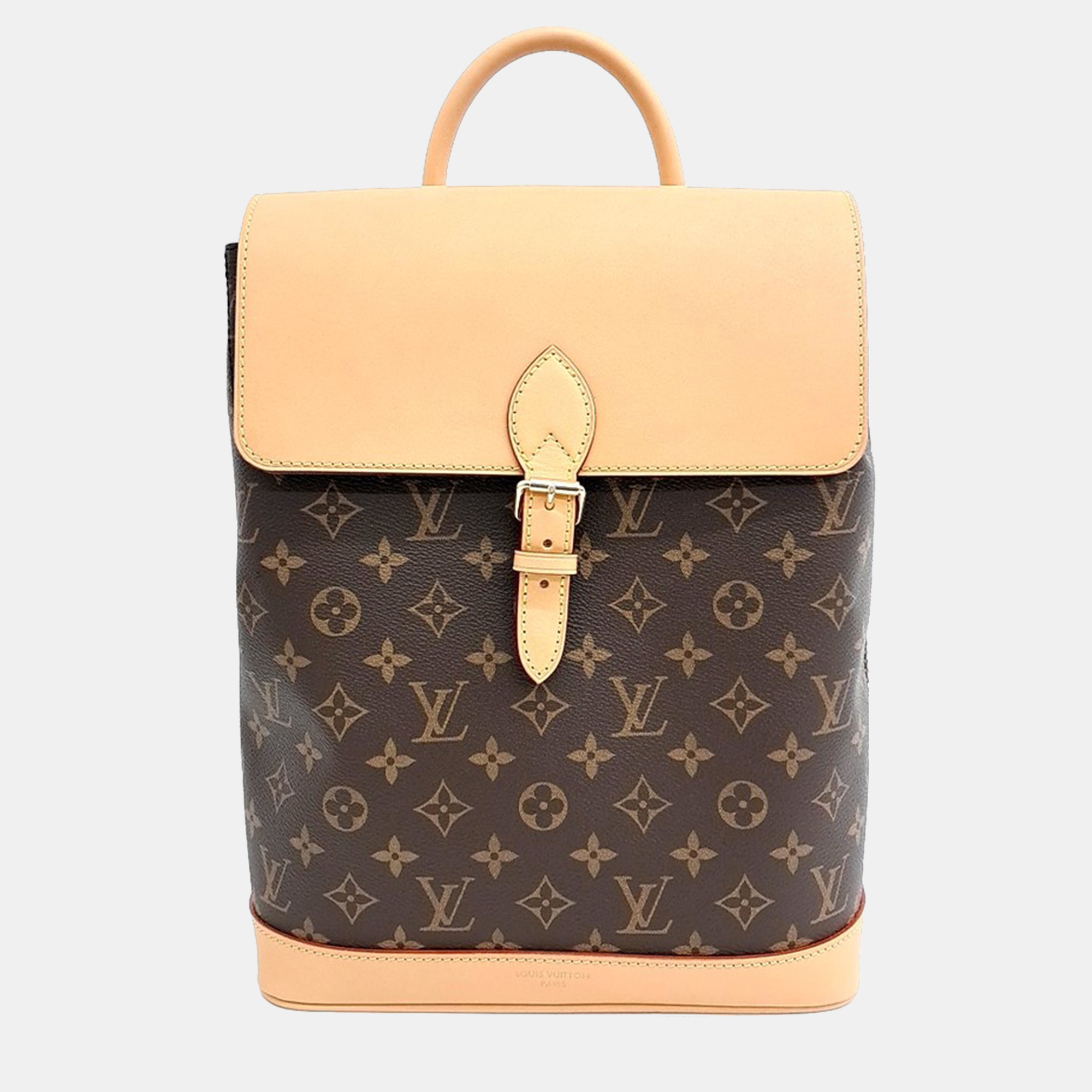 

Louis Vuitton Brown Coated Canvas Monogram Soho MM Bag