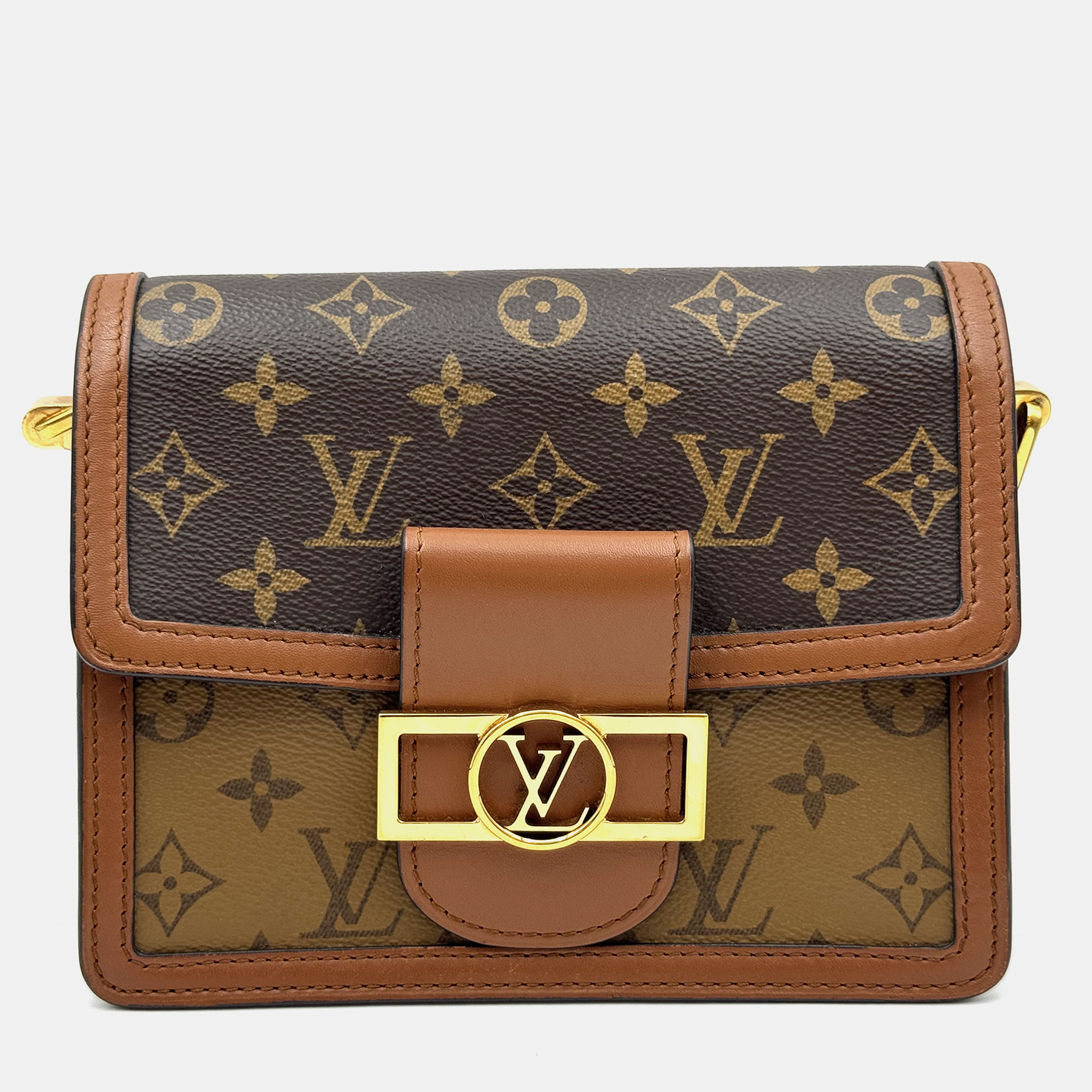 

Louis Vuitton Dauphine Mini Brown Monogram Canvas Crossbody Bag