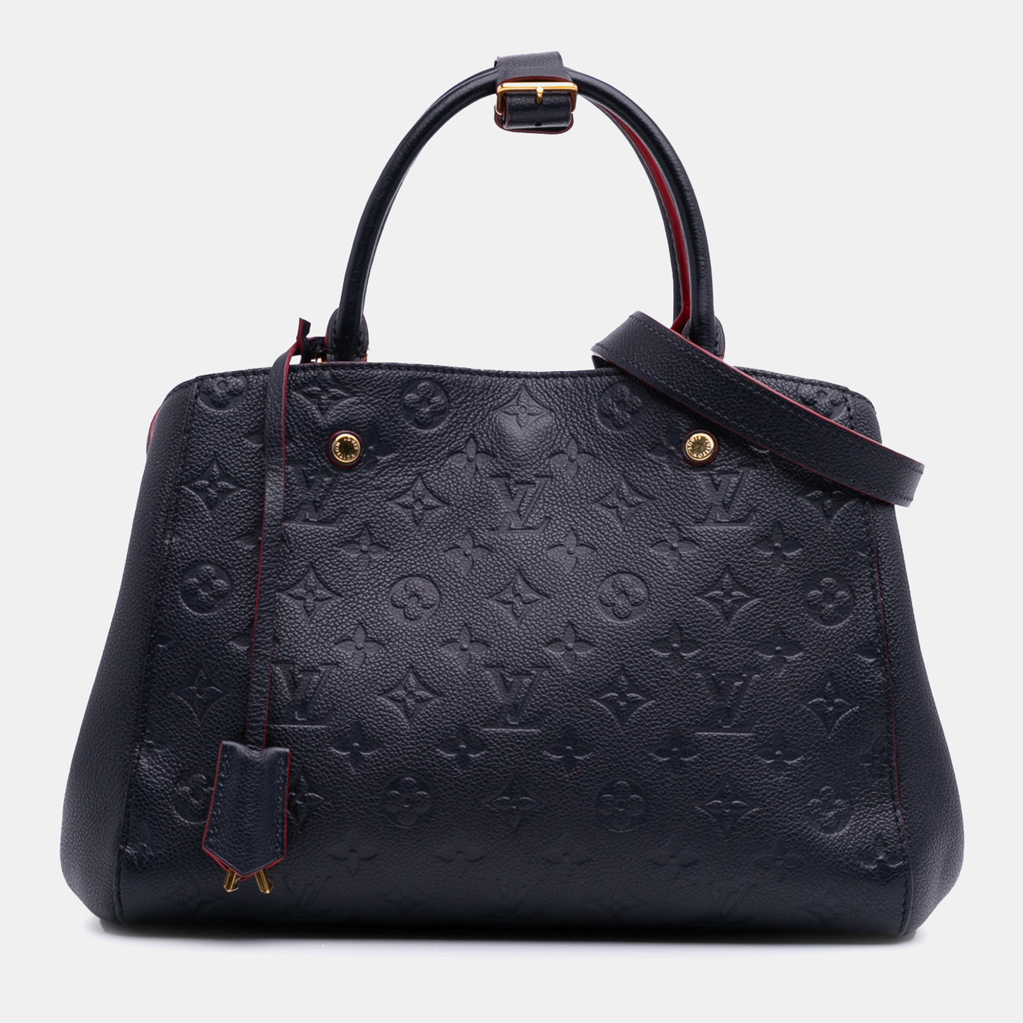 

Louis Vuitton Blue Monogram Empreinte Montaigne MM