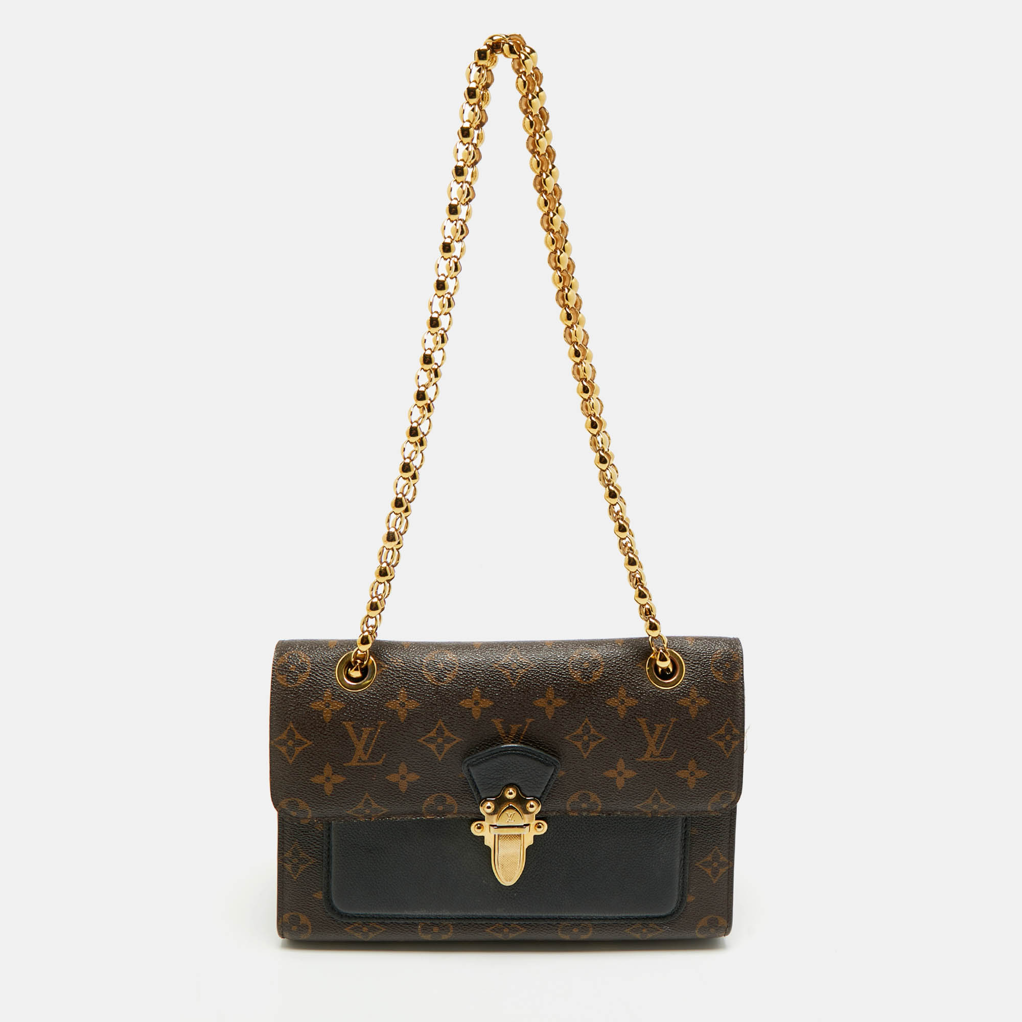 

Louis Vuitton Black Monogram Canvas Victoire Bag