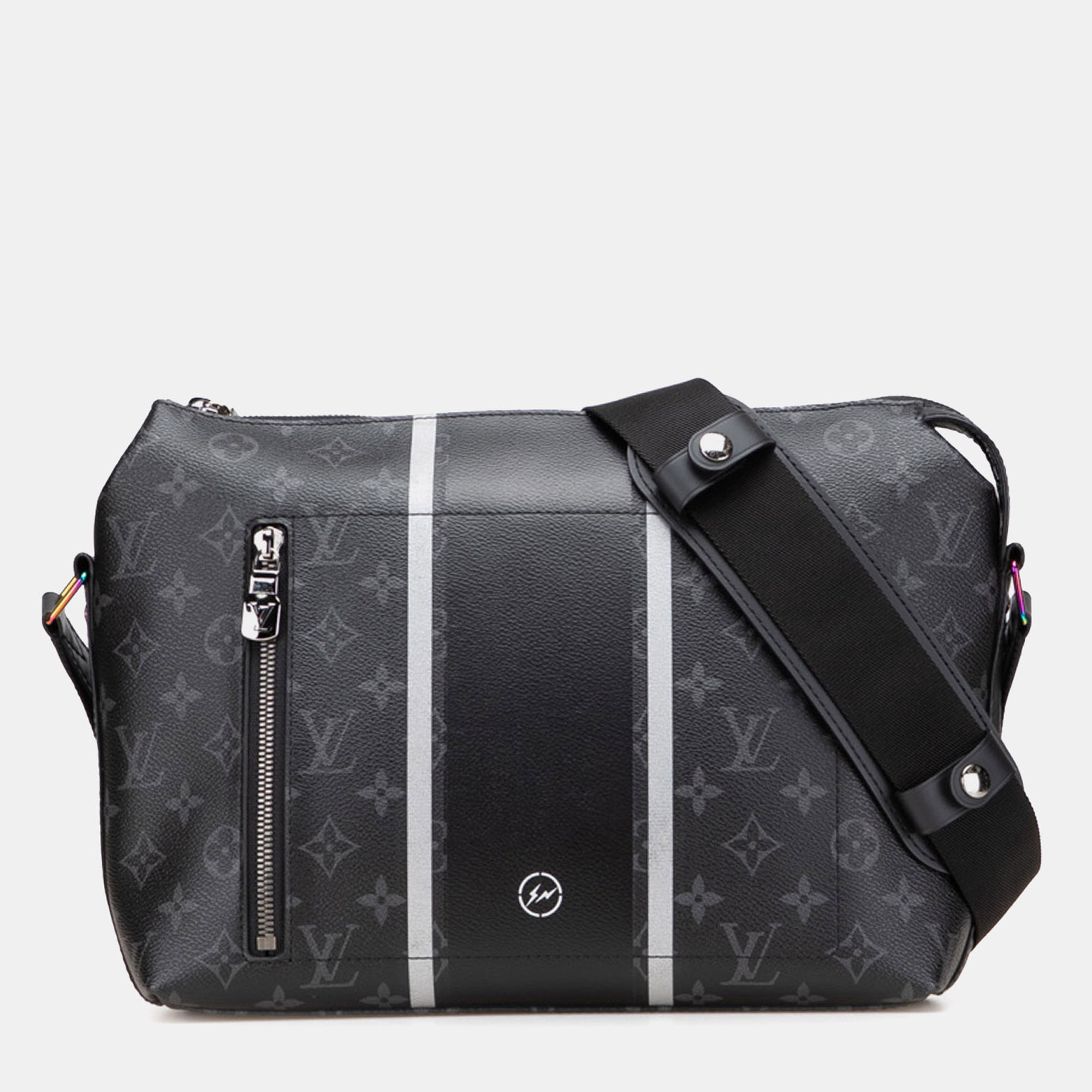 

Louis Vuitton Black Fragment Monogram Eclipse Flash Apollo Messenger PM