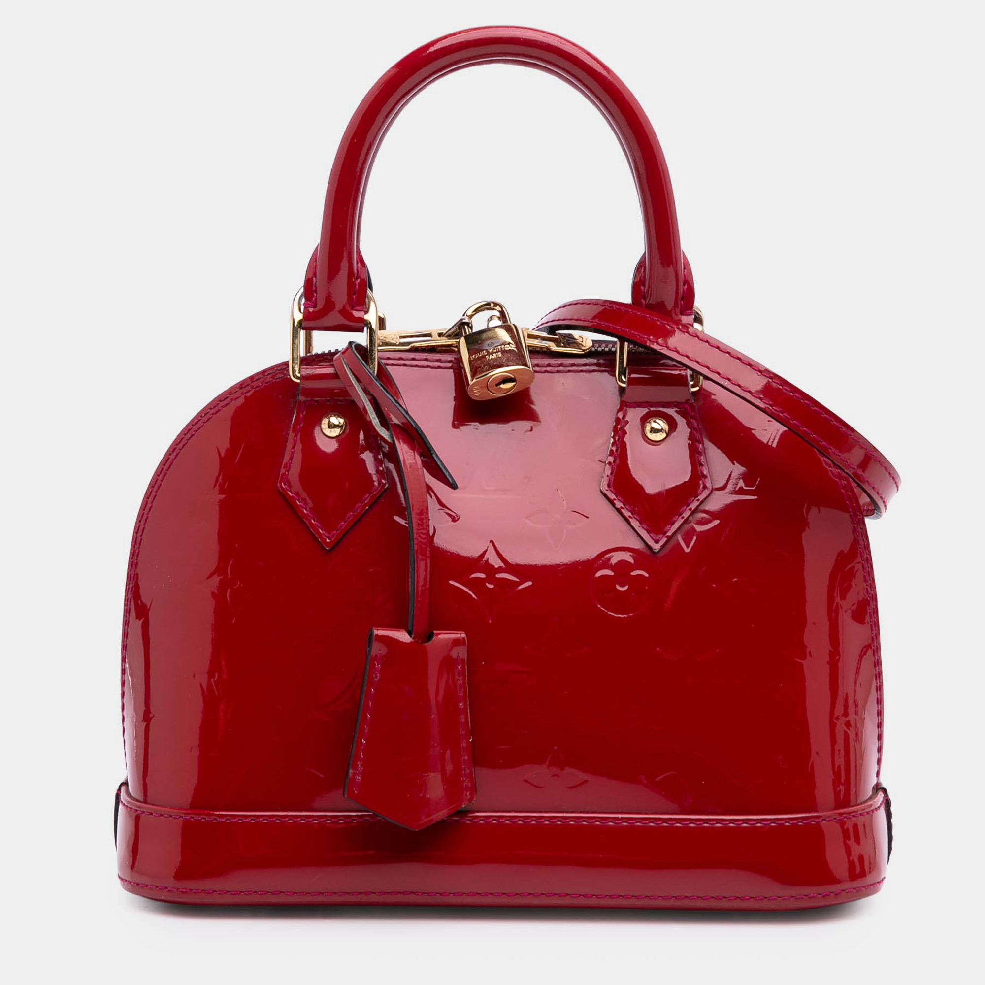 

Louis Vuitton Red Monogram Vernis Alma BB