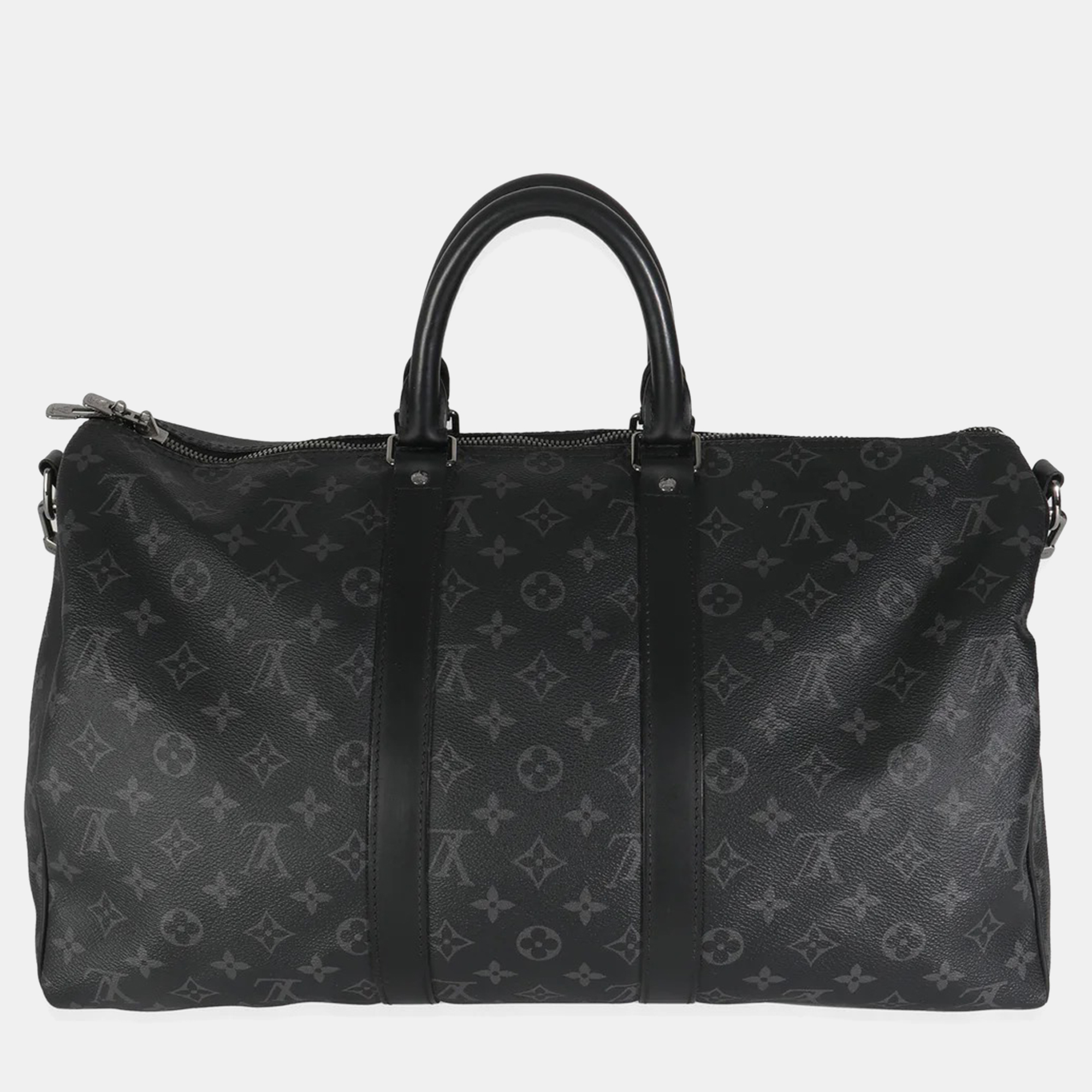 

Louis Vuitton Monogram Eclipse Canvas Keepall Bandouliere 45, Black