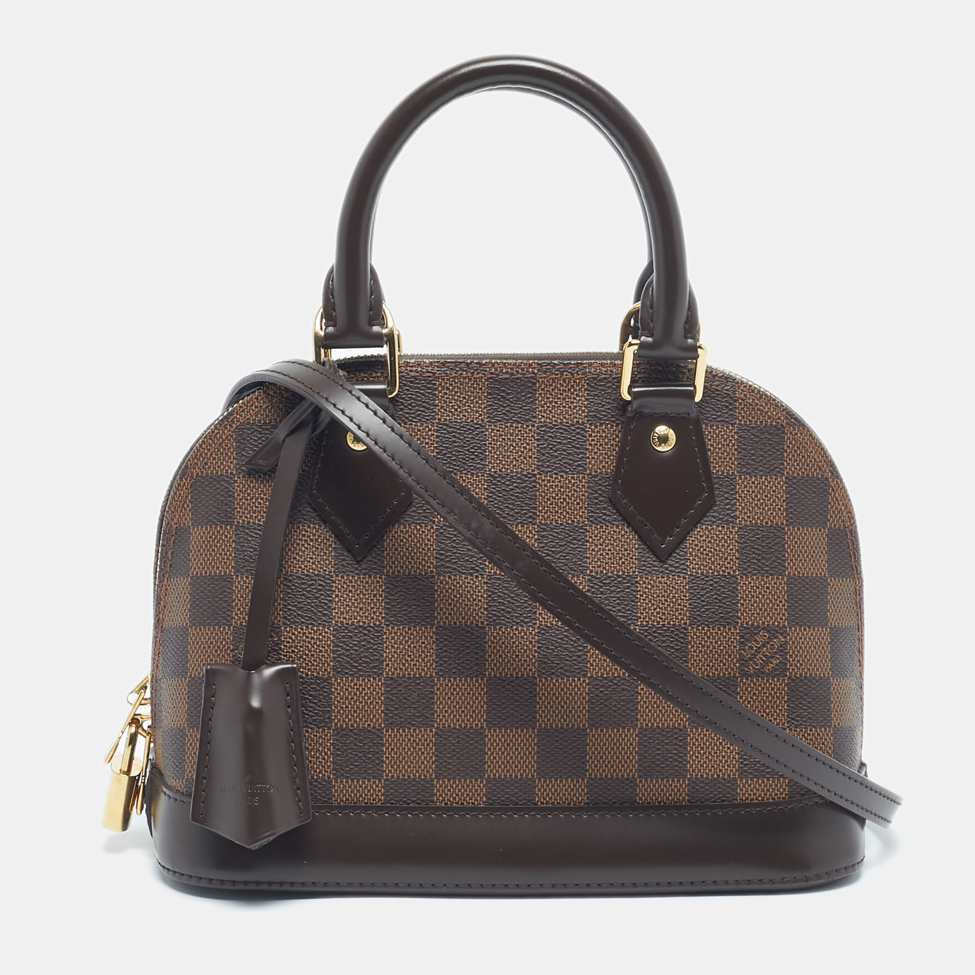 

Louis Vuitton Damier Ebene Canvas Alma BB Bag, Brown