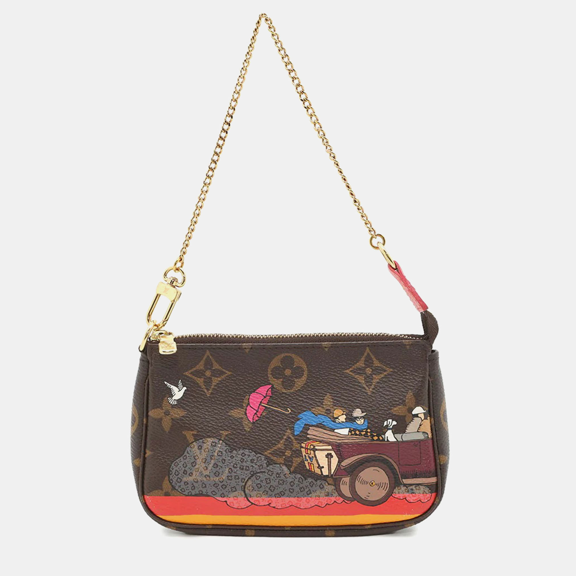 

Louis Vuitton Mini Pochette Accessoires Brownm41655 Monogram, Brown