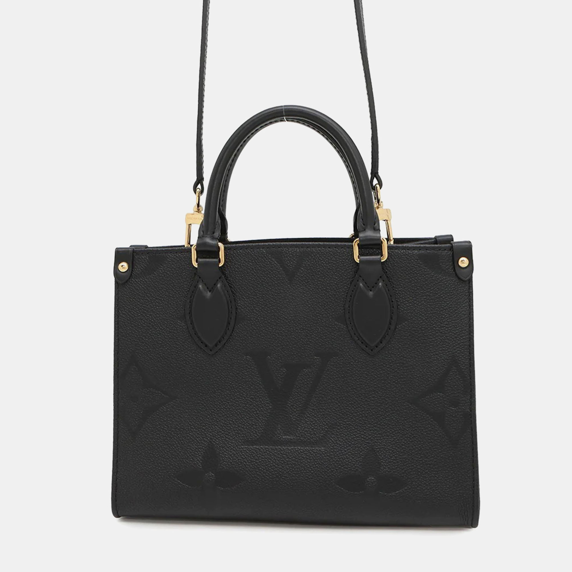 

Louis Vuitton OnTheGo PM Noir Monogram Empreinte Leather Tote Bag, Black
