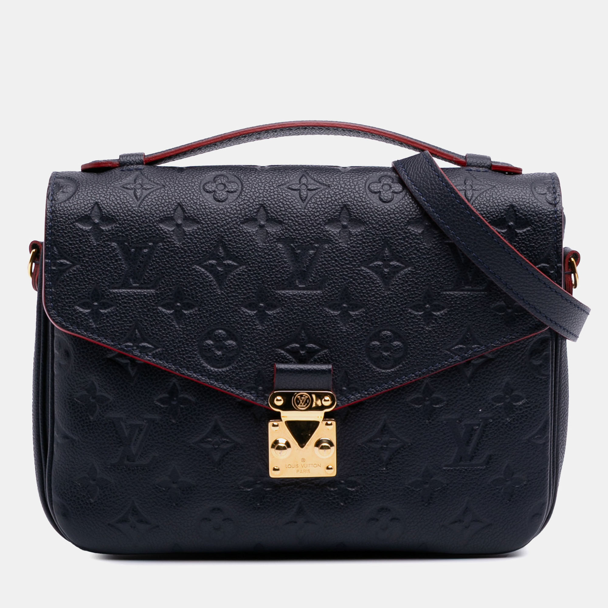 

Louis Vuitton Navy Blue Monogram Empreinte Pochette Metis